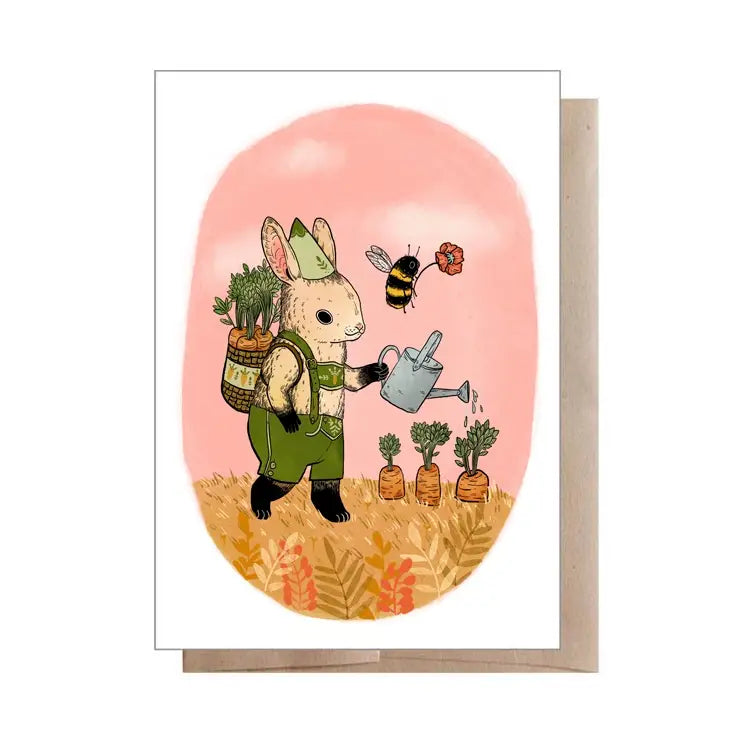 Spring Rabbit Greeting Card