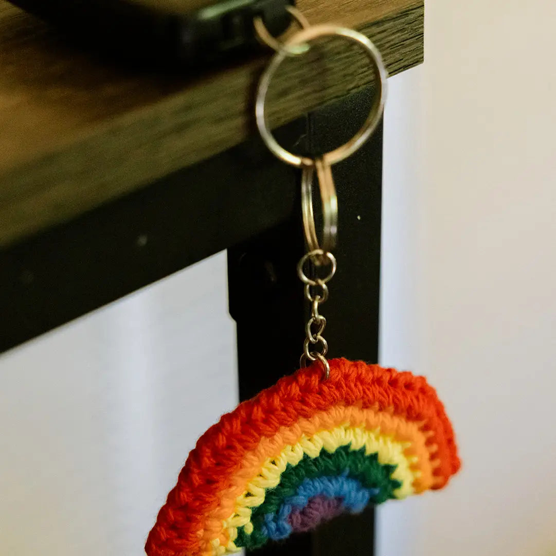 Handmade Pride Rainbow Keychain