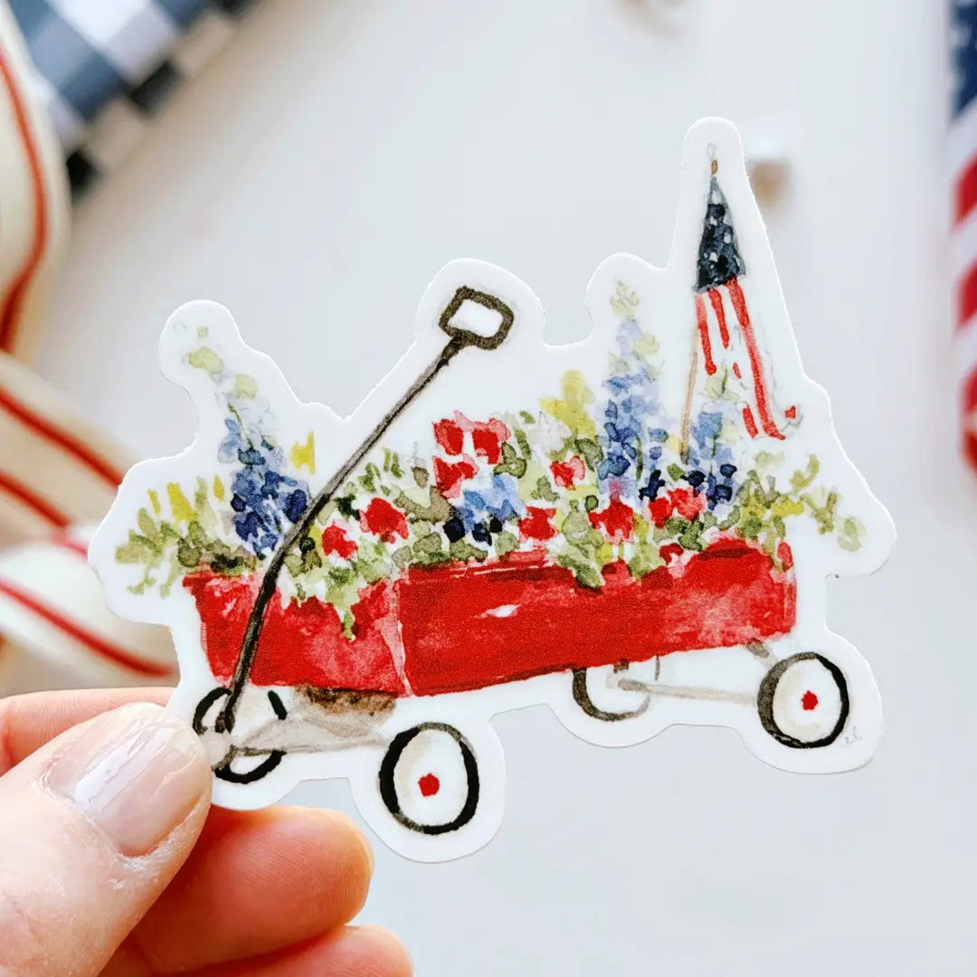 Red Wagon Sticker