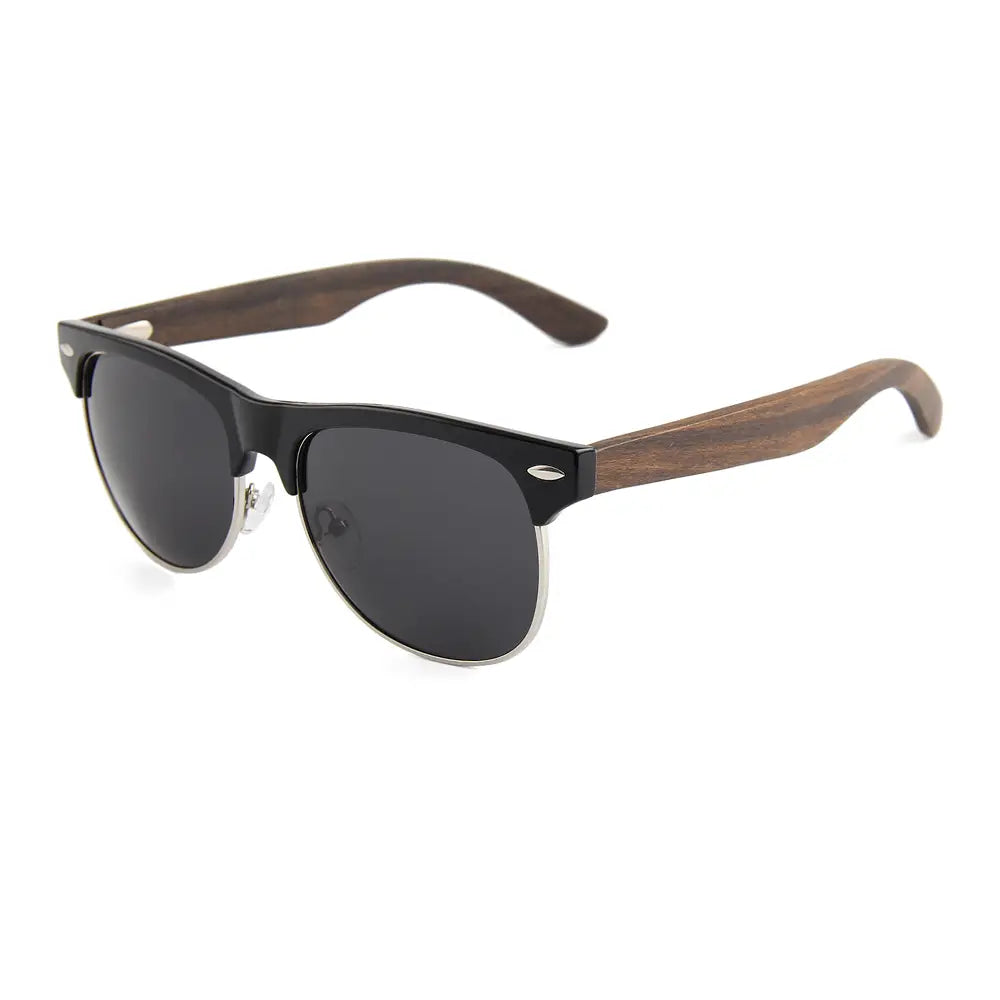 Ebony Wood Retroshade Sunglasses