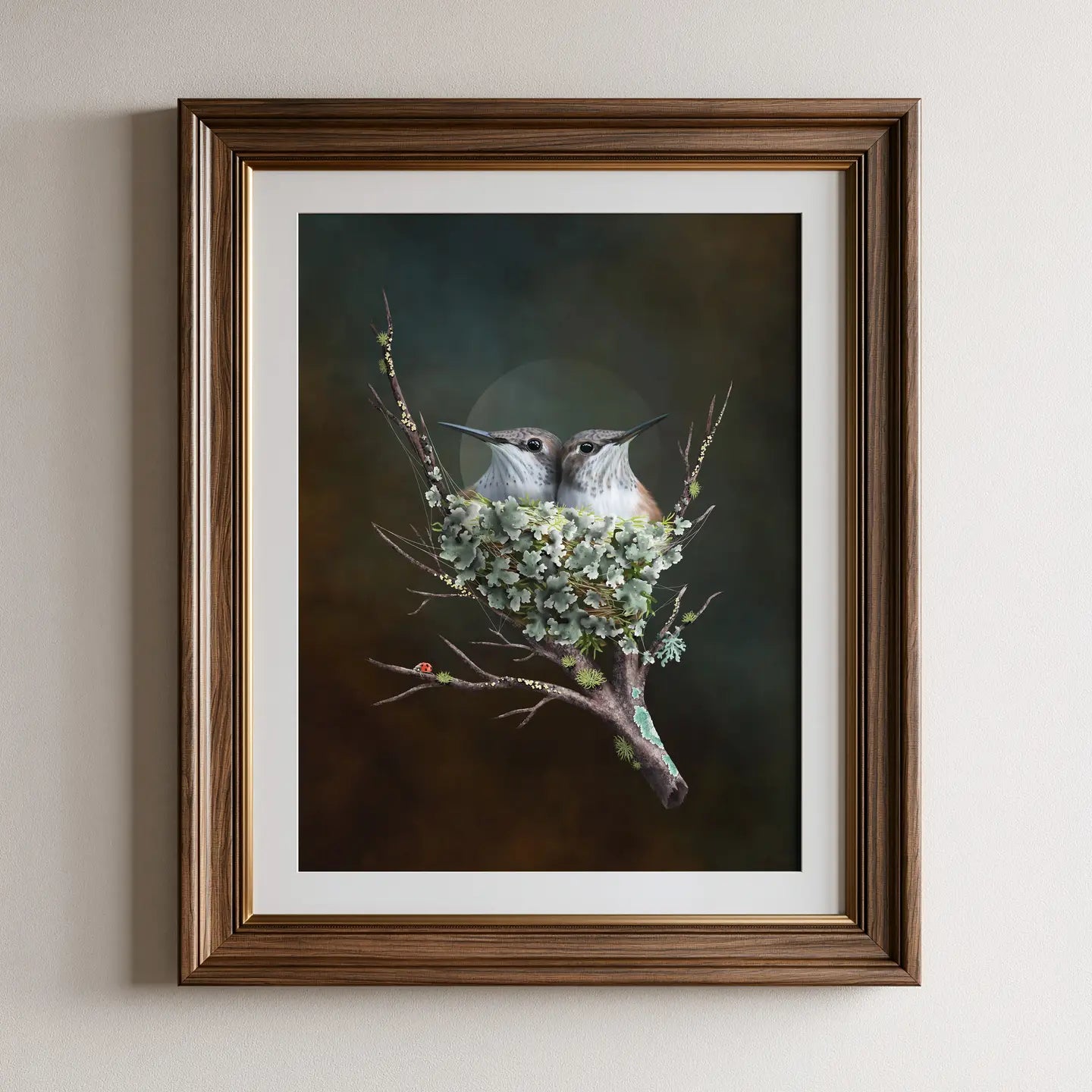 Baby Rufous Hummingbirds Fine Art Print