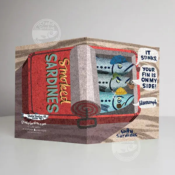 Salty Sardine Notecard