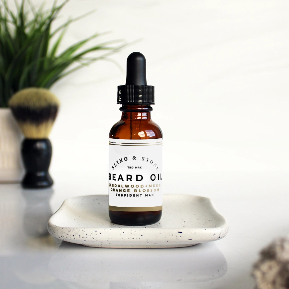 Confident Man Beard Oil Sandalwood and Musk