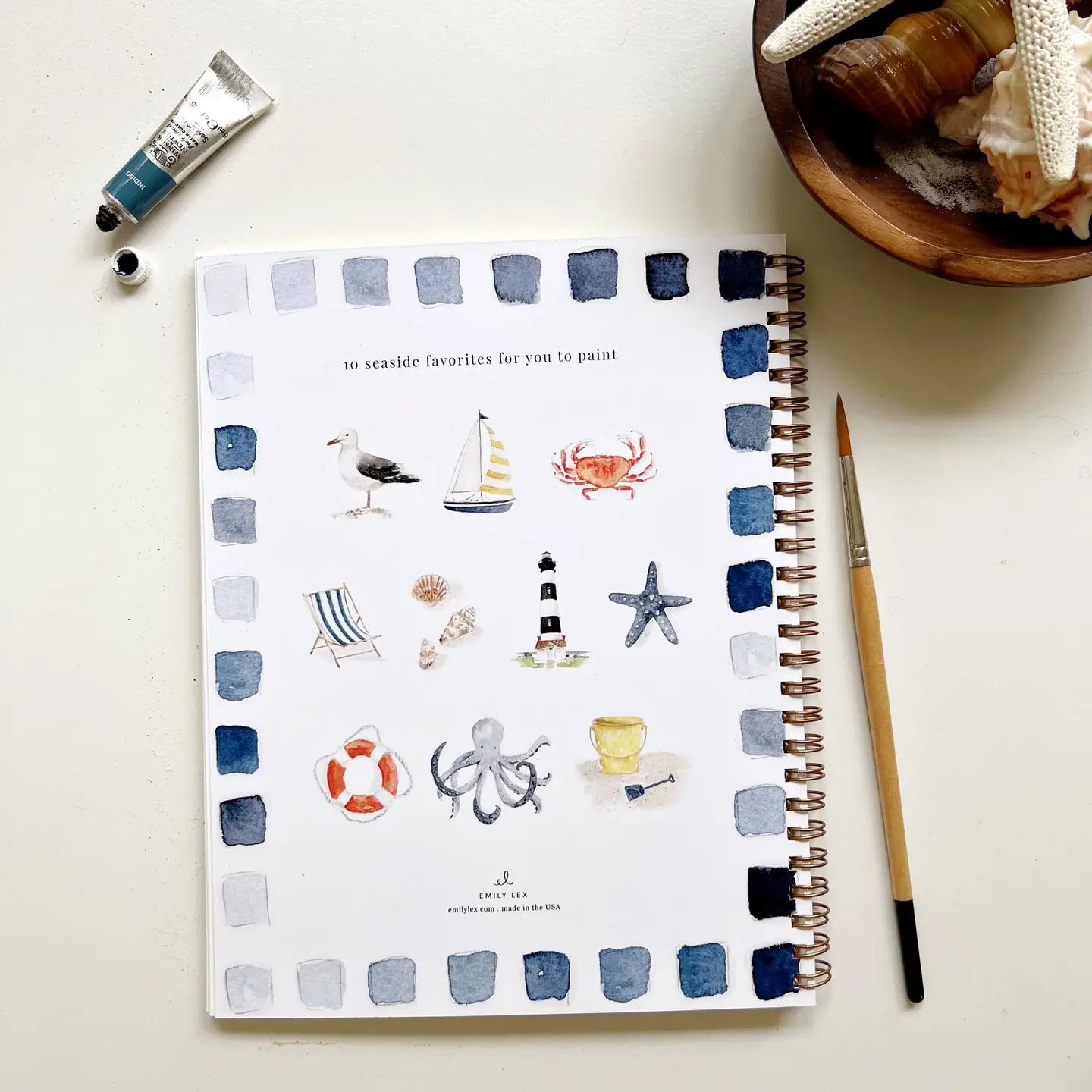 Seaside Watercolor Workbook