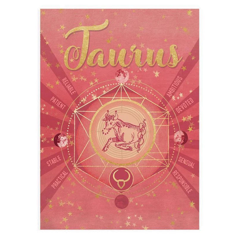 Zodiac Juniper Trail Greeting Card- Taurus