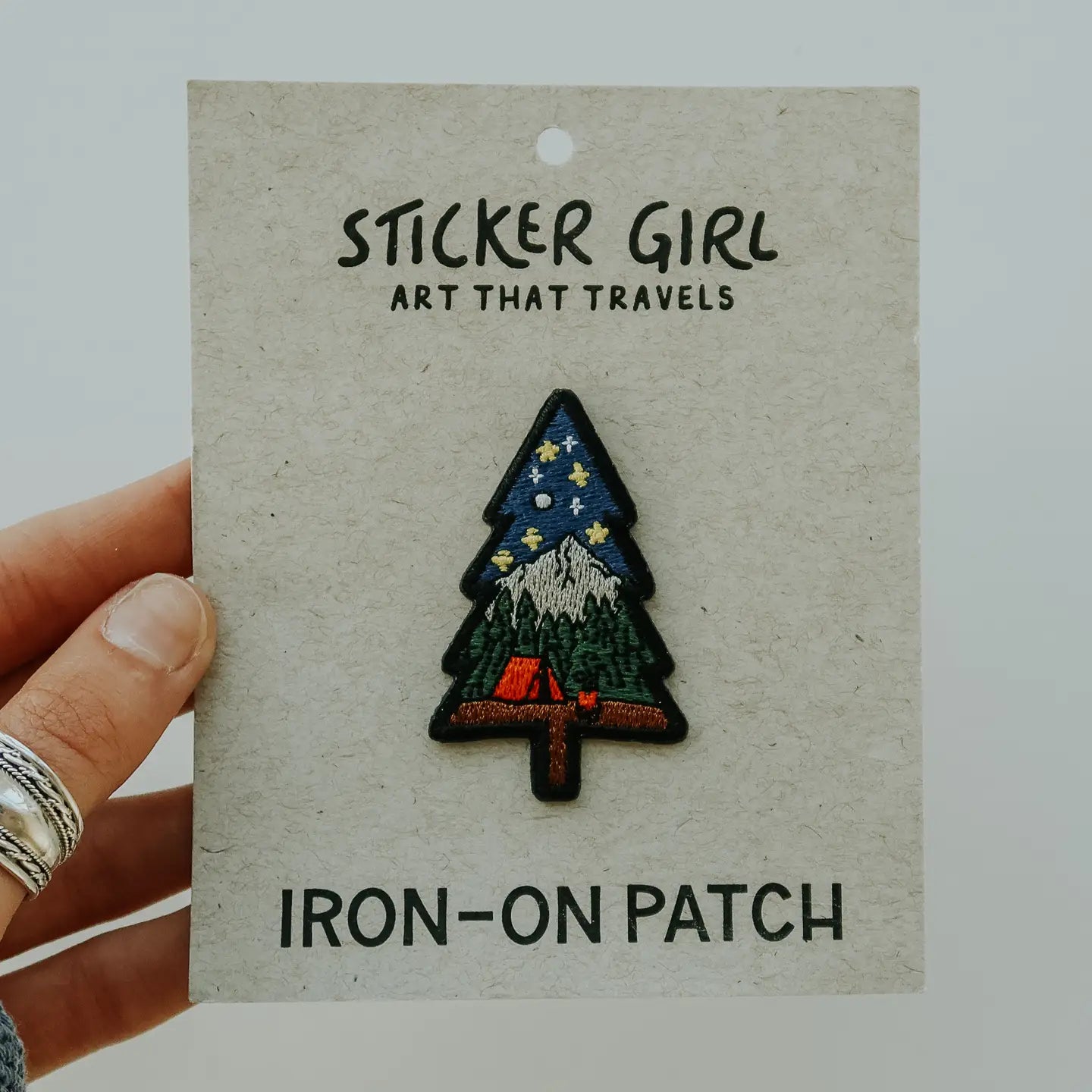 Tree Embroidered Iron On Patch