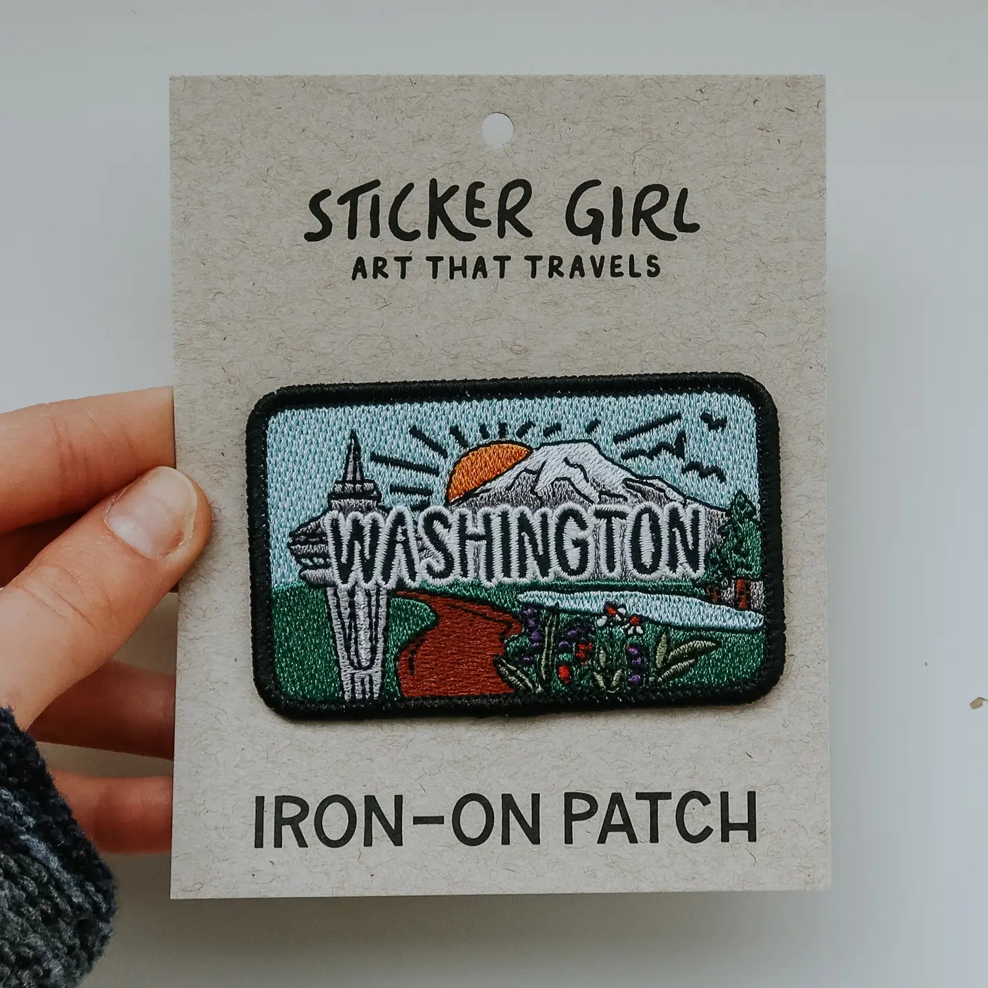 Washington Embroidered Iron On Patch