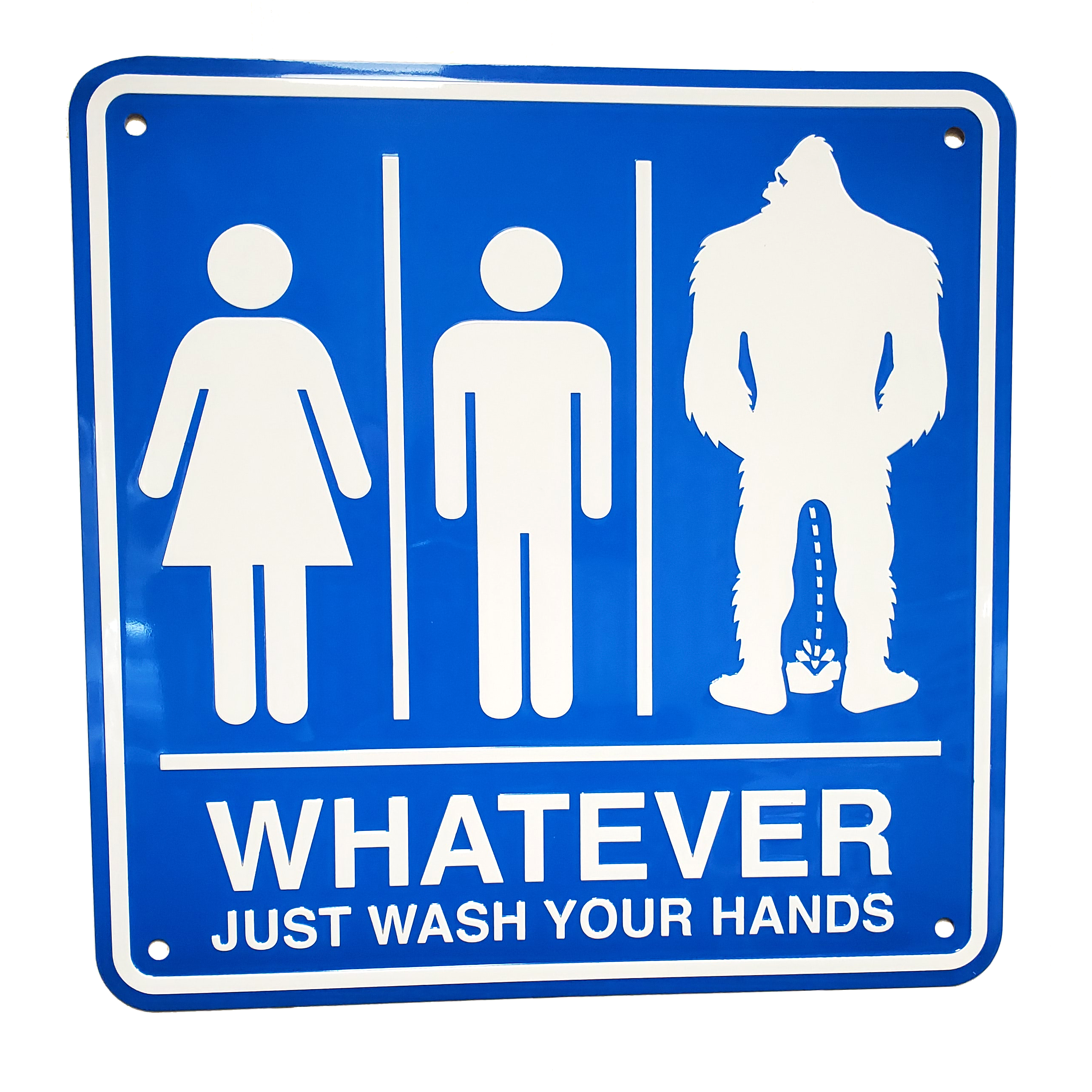 Whatever, Just Wash Your Hands - Road Sign