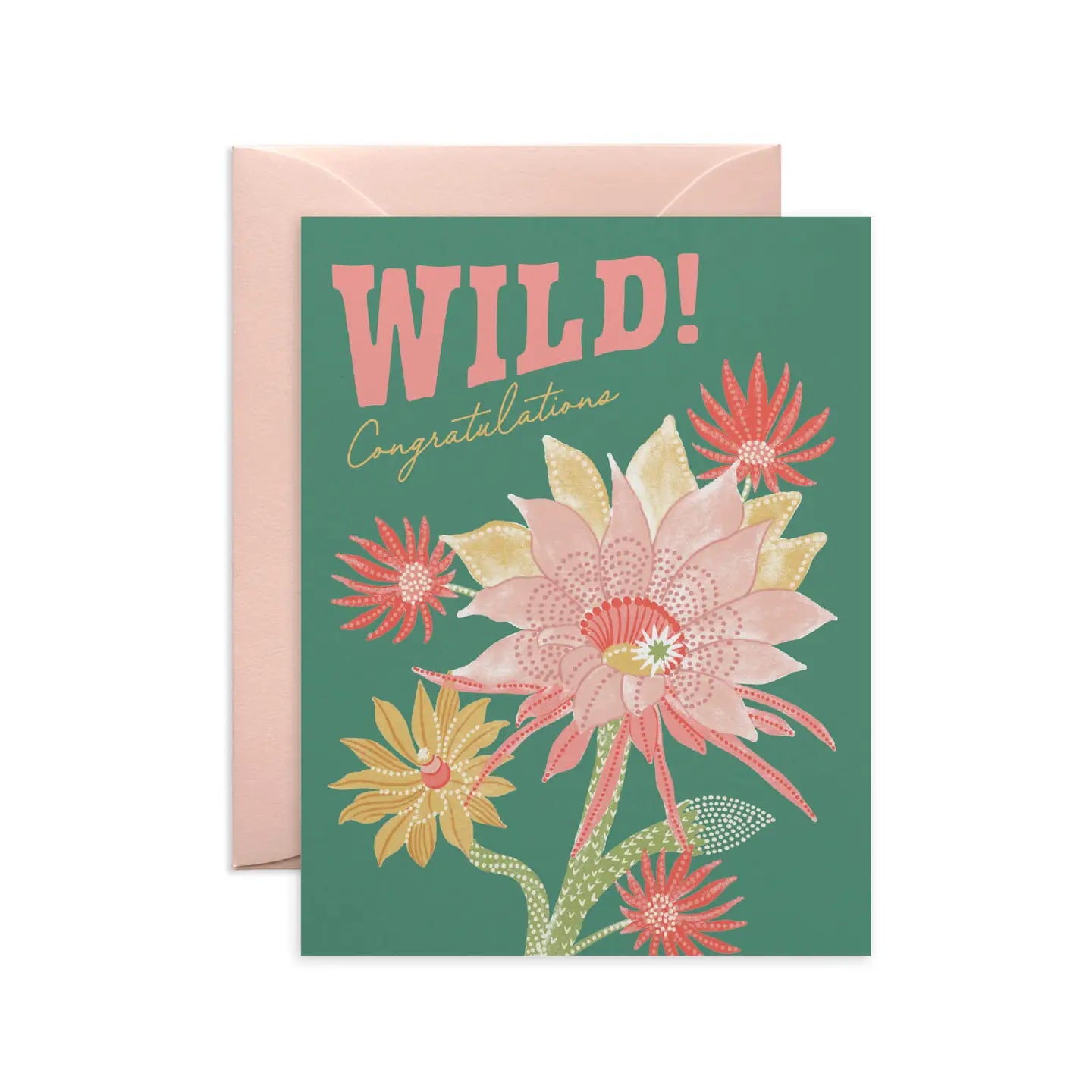 Wild Cactus Congrats Card