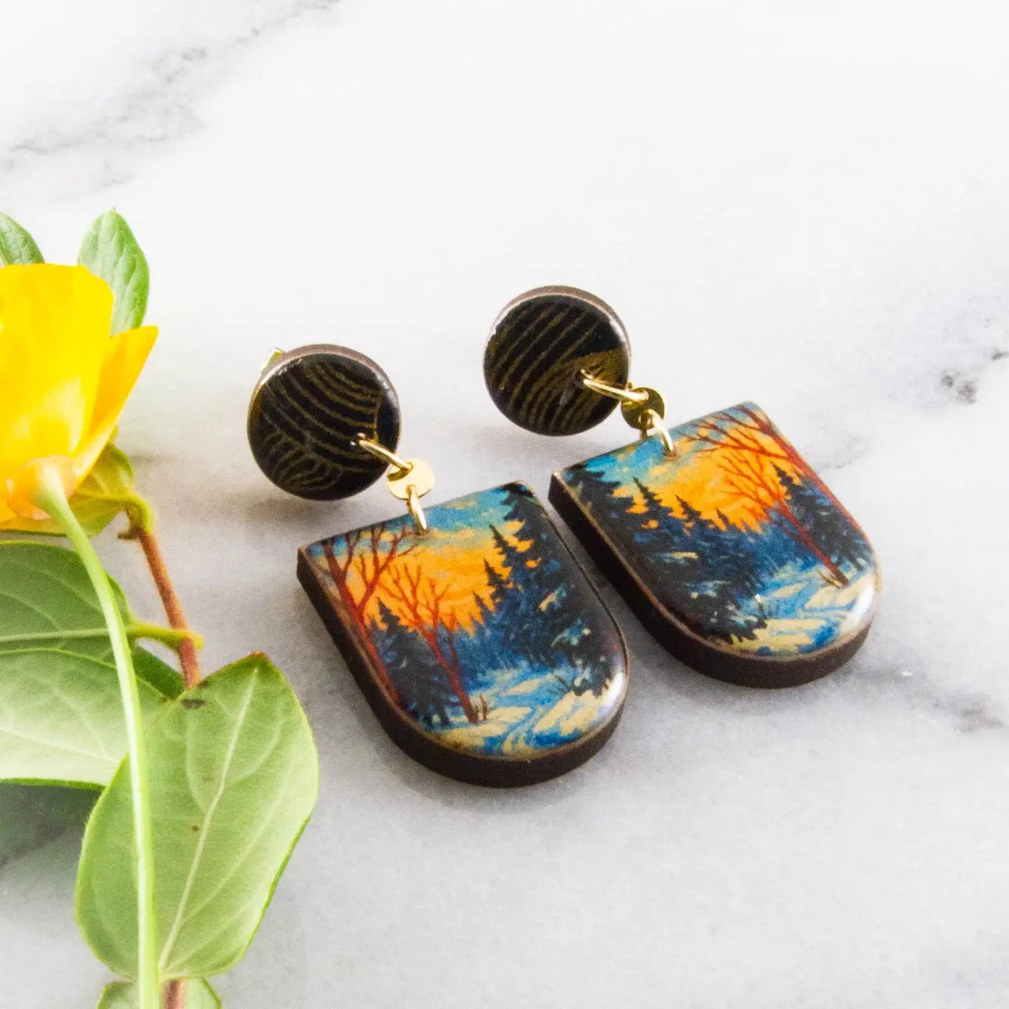 Winterscape Drop Post Earrings