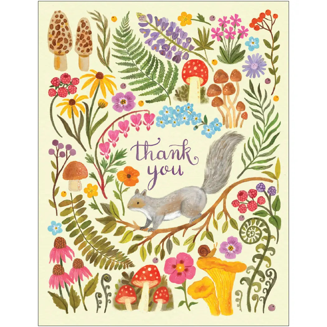 Woodland Squirrel Thank You