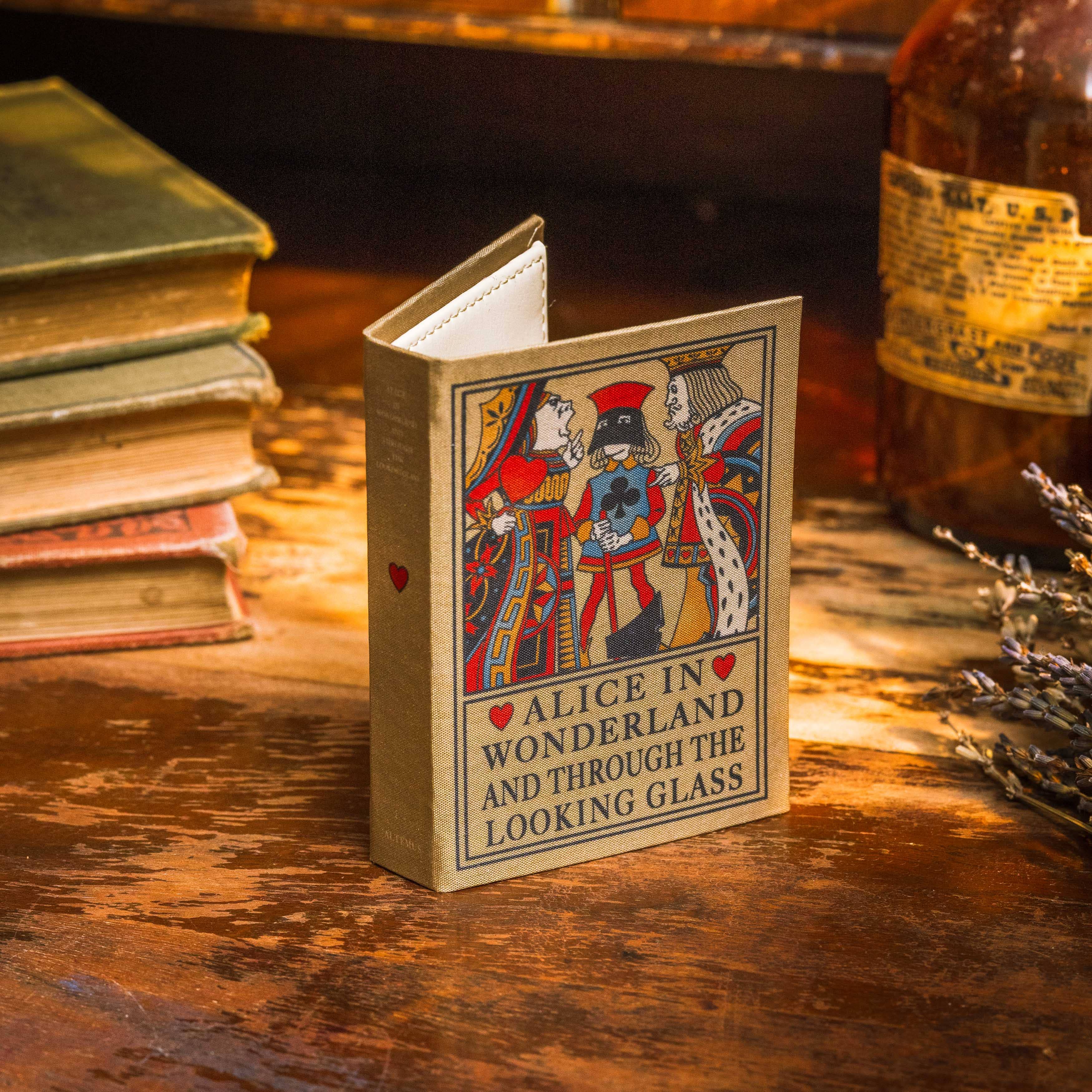 Alice in Wonderland, Through the Looking Glass by Lewis Carroll 1871 Book Wallet