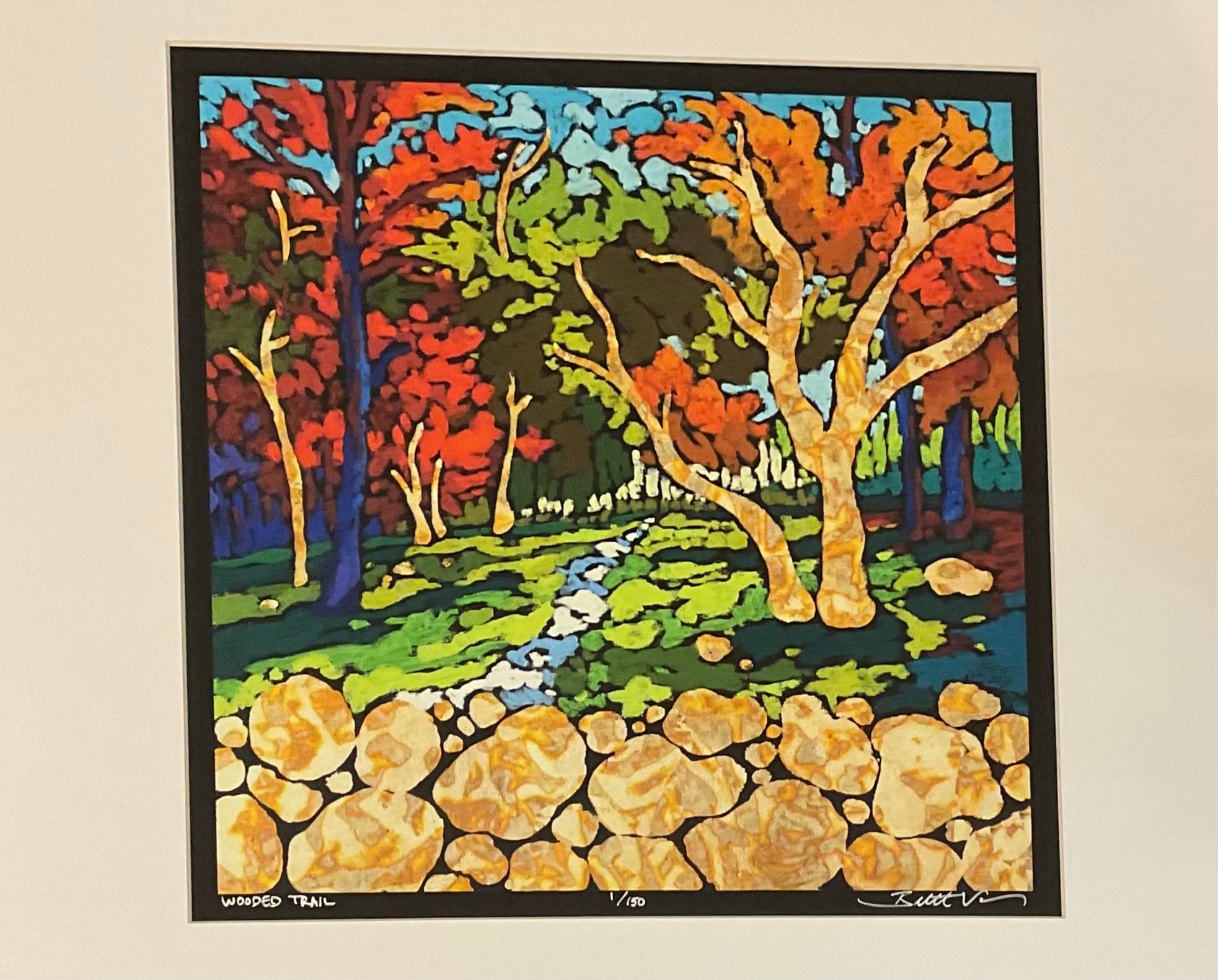 Wooded Trail - 16" x 16" Art Print