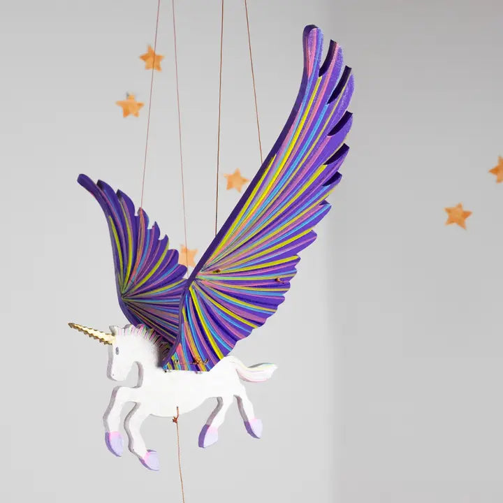 Unicorn Flying Mobile - Purple