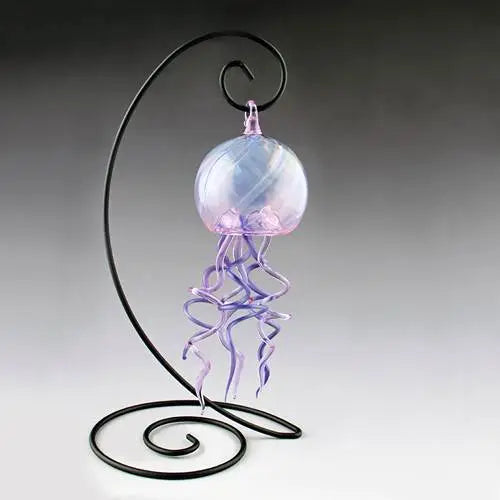 Hanging Jellyfish Glass Figurine