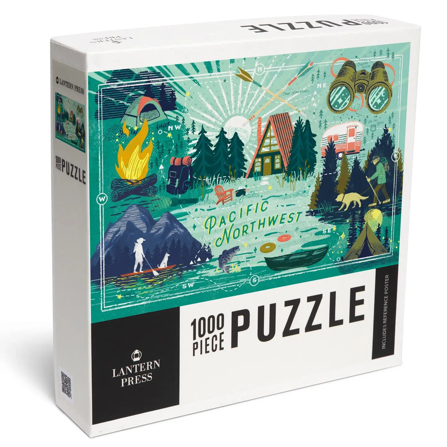 Pacific Northwest, Lake Life Collage, 1000 Piece Puzzle