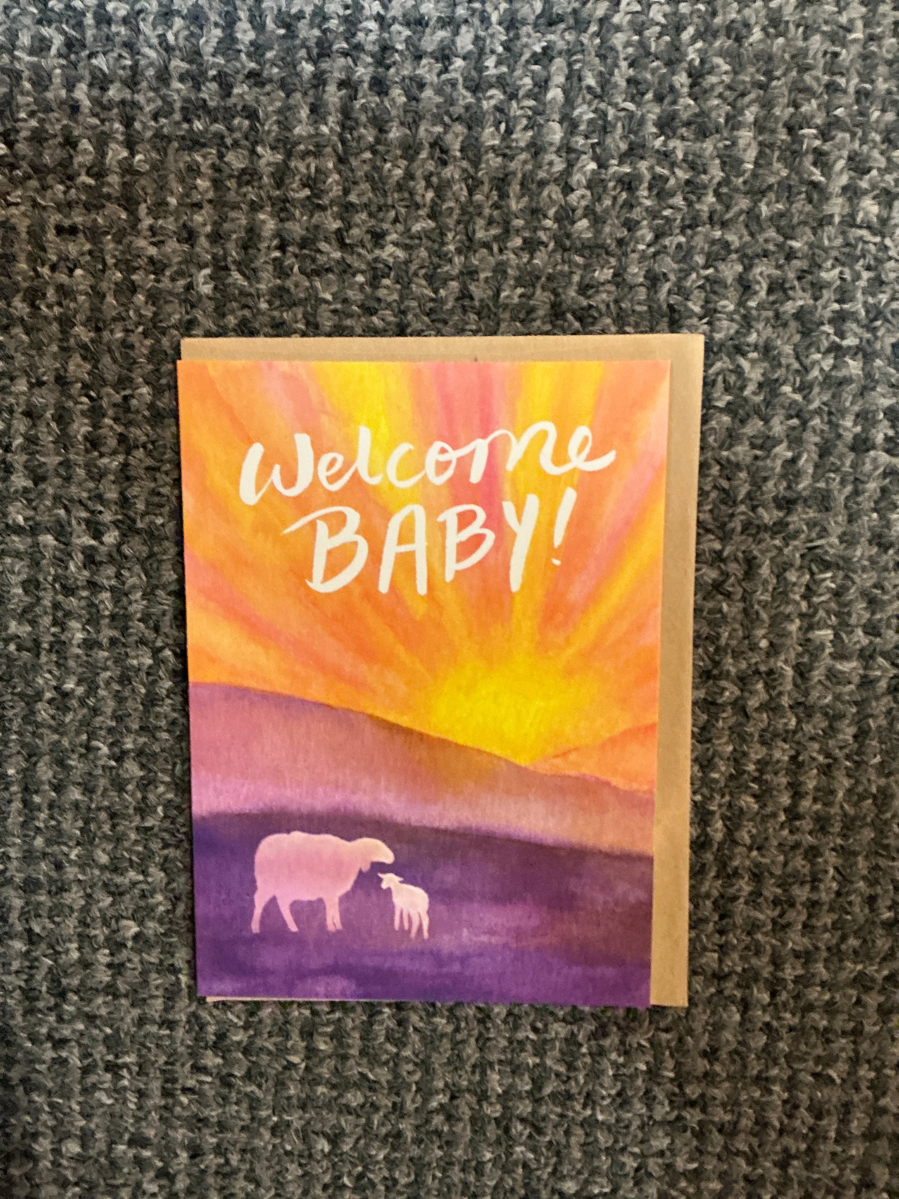 Welcome Baby Morning Lamb