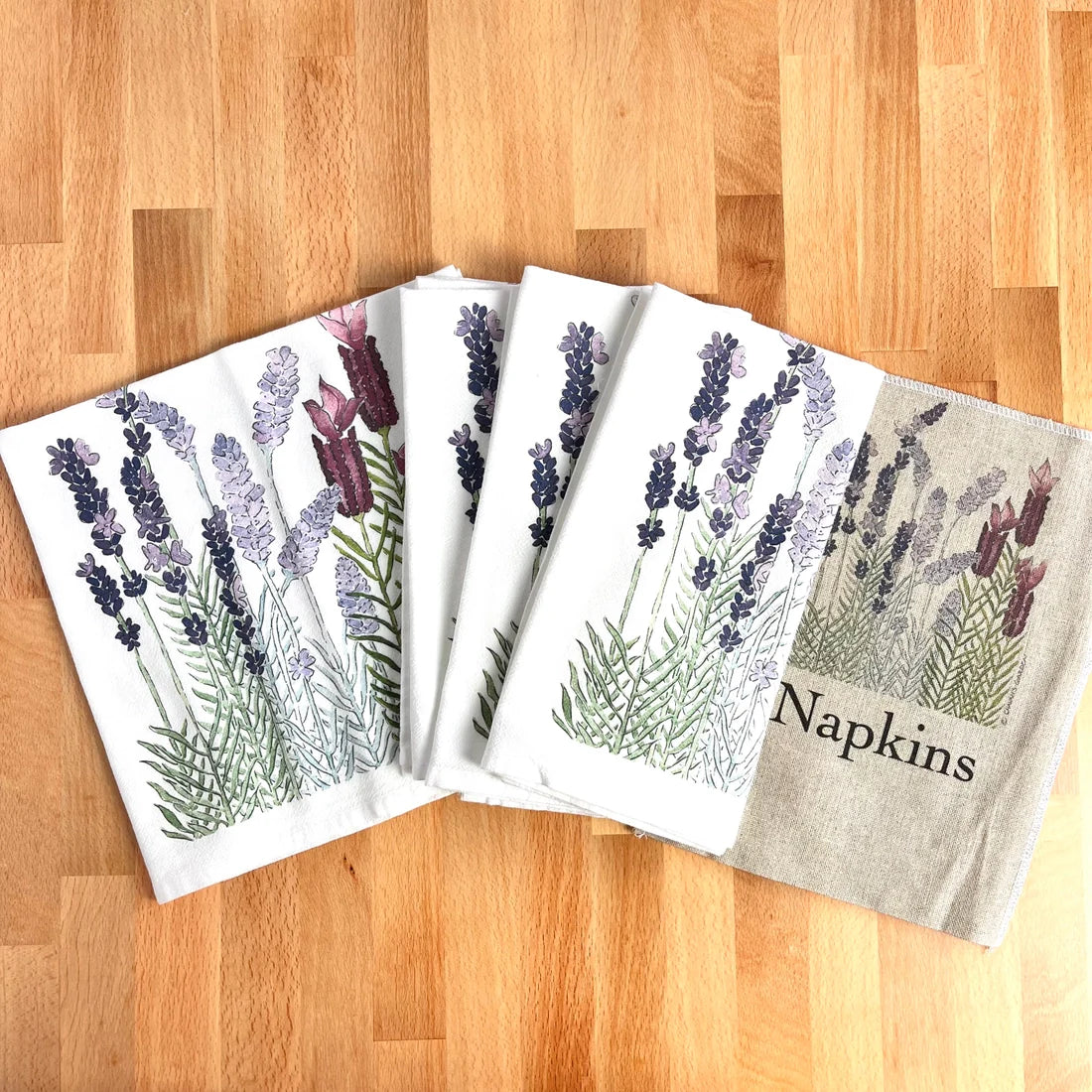 Lavender Flour Sack Napkins