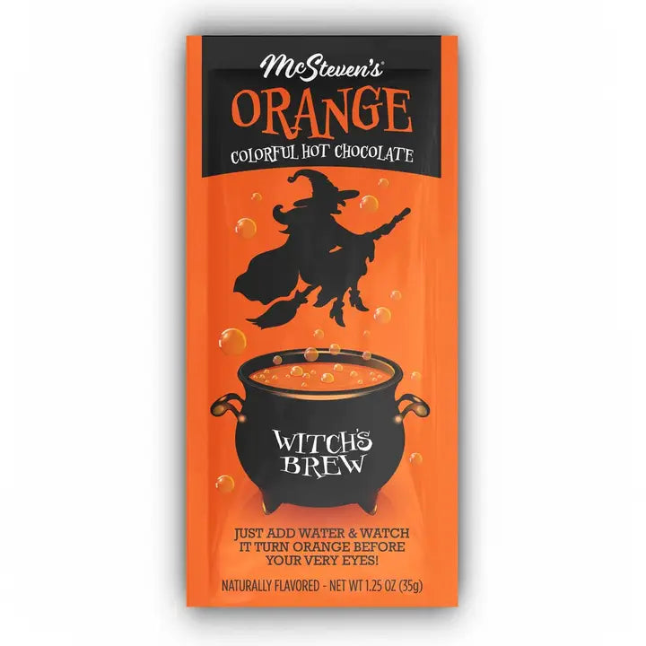 Witch's Brew Orange Colored Hot Chocolate (1.25oz Packets)