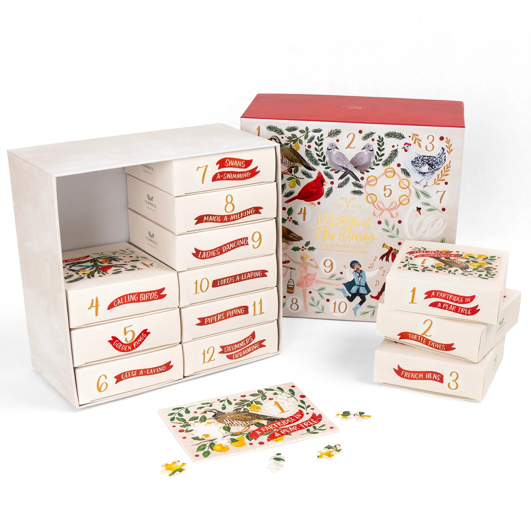 12 Days of Christmas Mini Puzzle Set