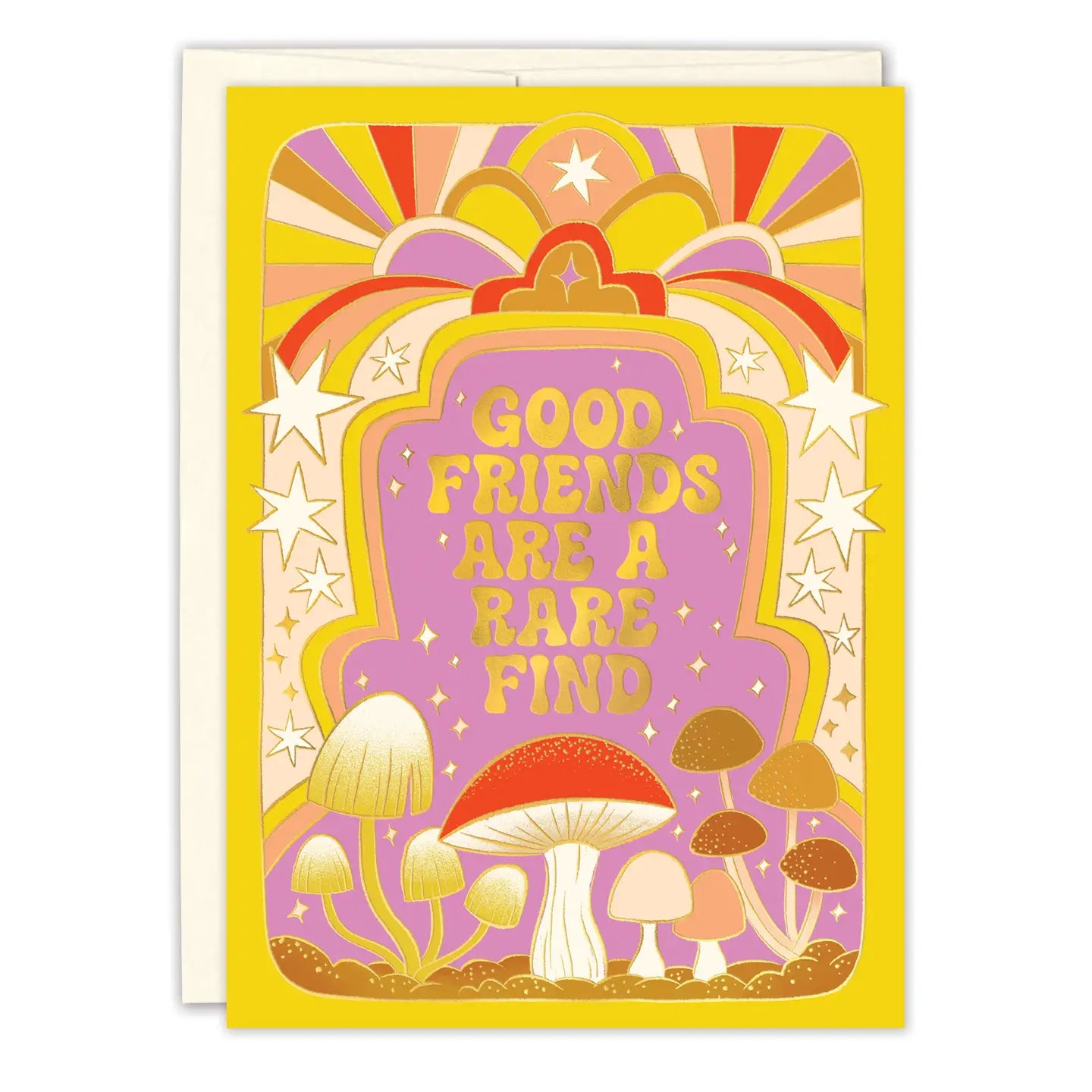 Rare Find Mushroom Friendship Card