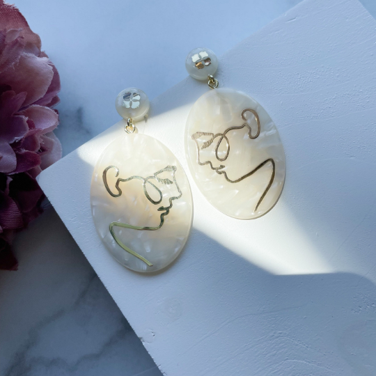 Mixed Blessings Dangle: Pearl