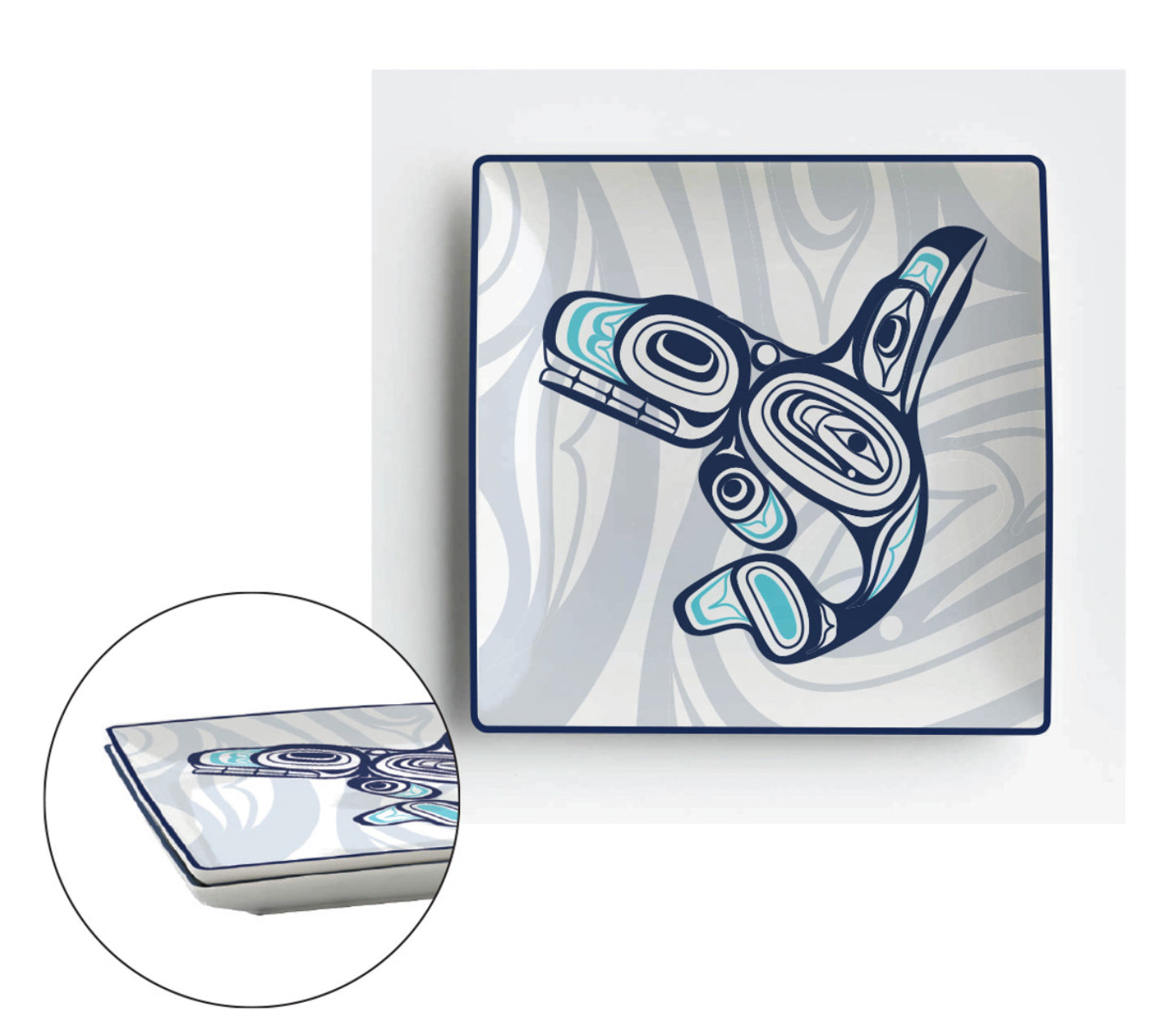Whale by Nicole La Rock 6" Square Plates