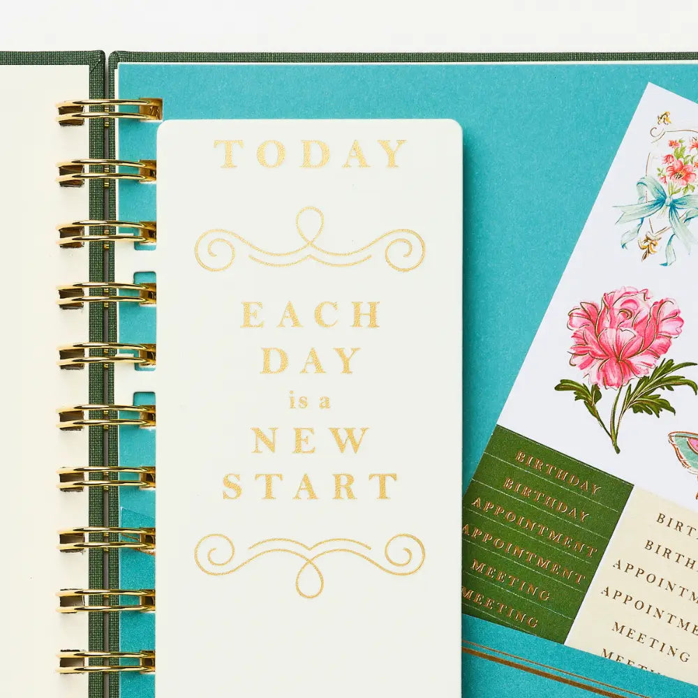 2027 Vintage Daily Agenda 12-Month Weekly Large Spiral Bound
