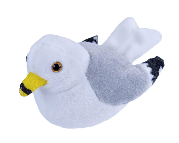 Audubon Bird American Seagull Stuffed Animal W Sound 5.5"