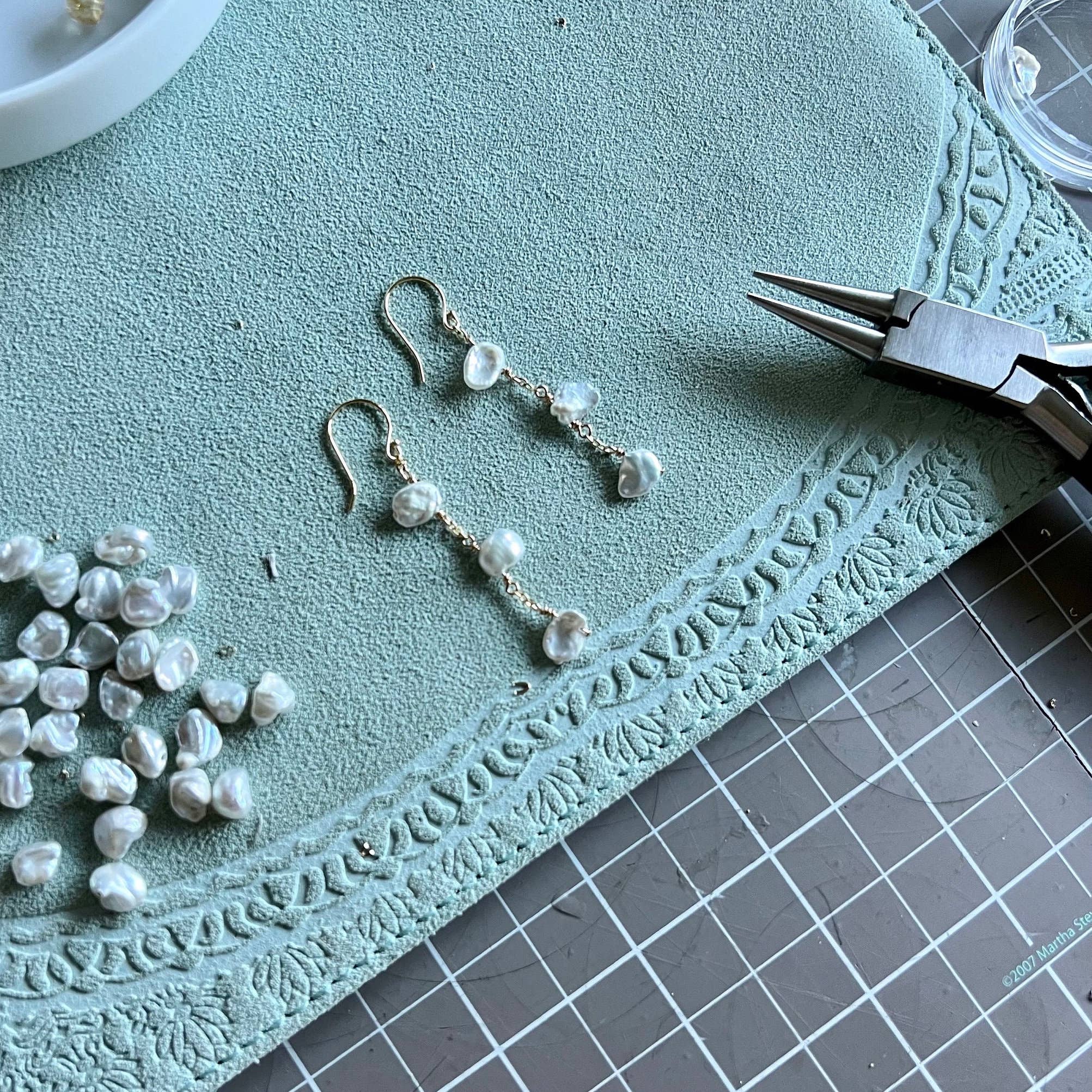 Pearl Dangle And Drop: 14k Gold