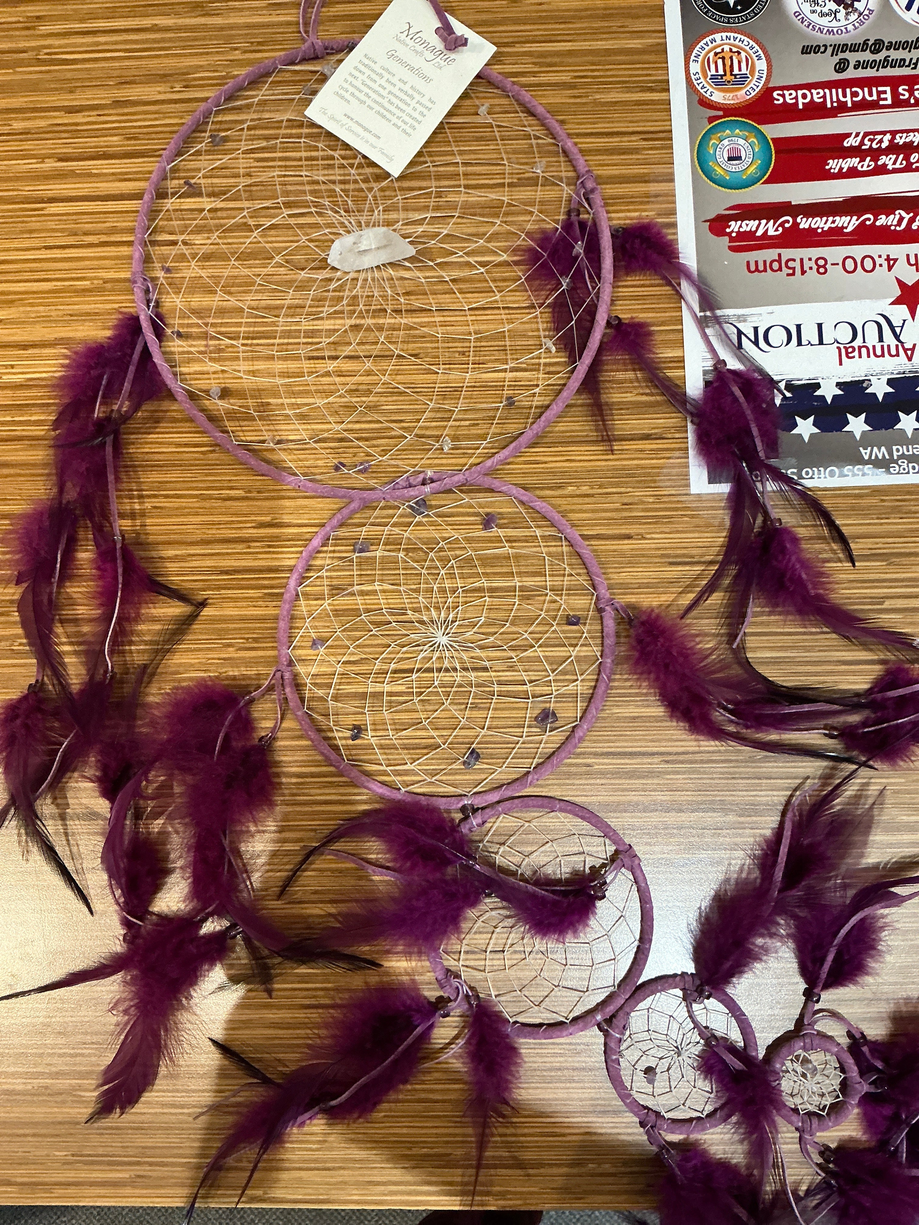 Purple Multiple Tiered Dream Catcher