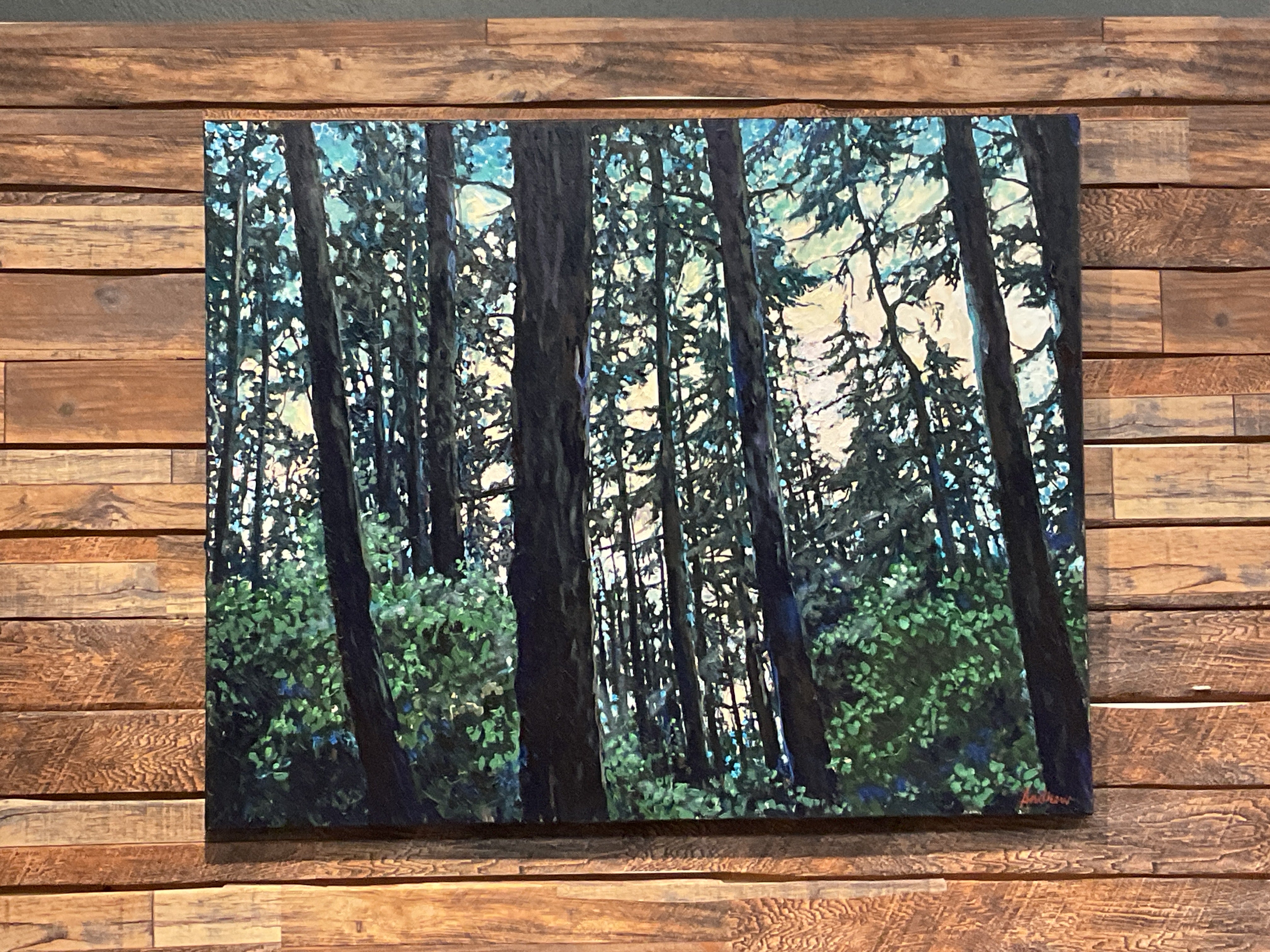 Trees in Blue by Andrew Sheldon
