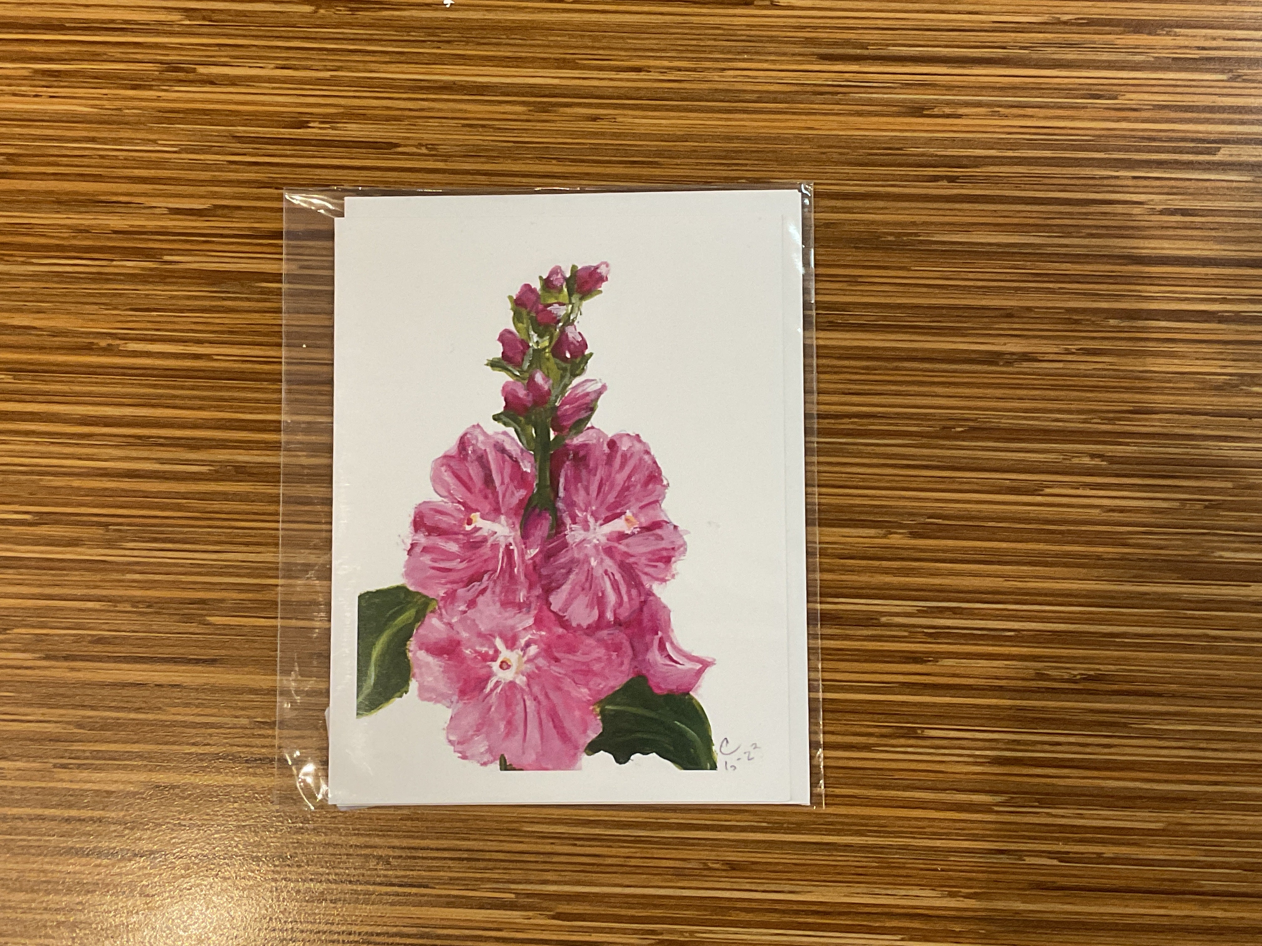 Miniature Hollyhock Greeting Card
