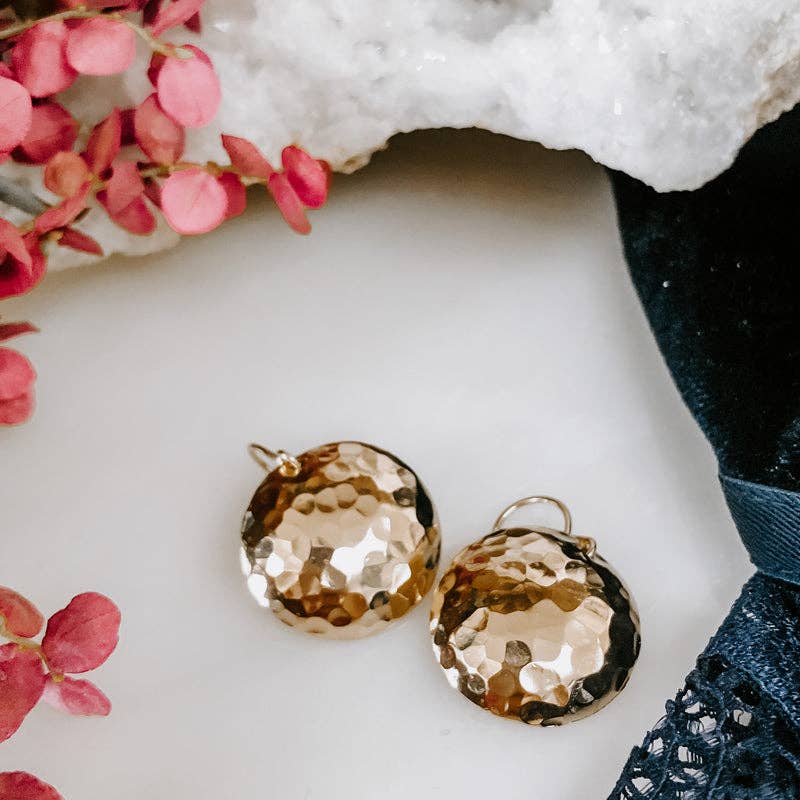 Full Moon Earrings: Sterling Silver