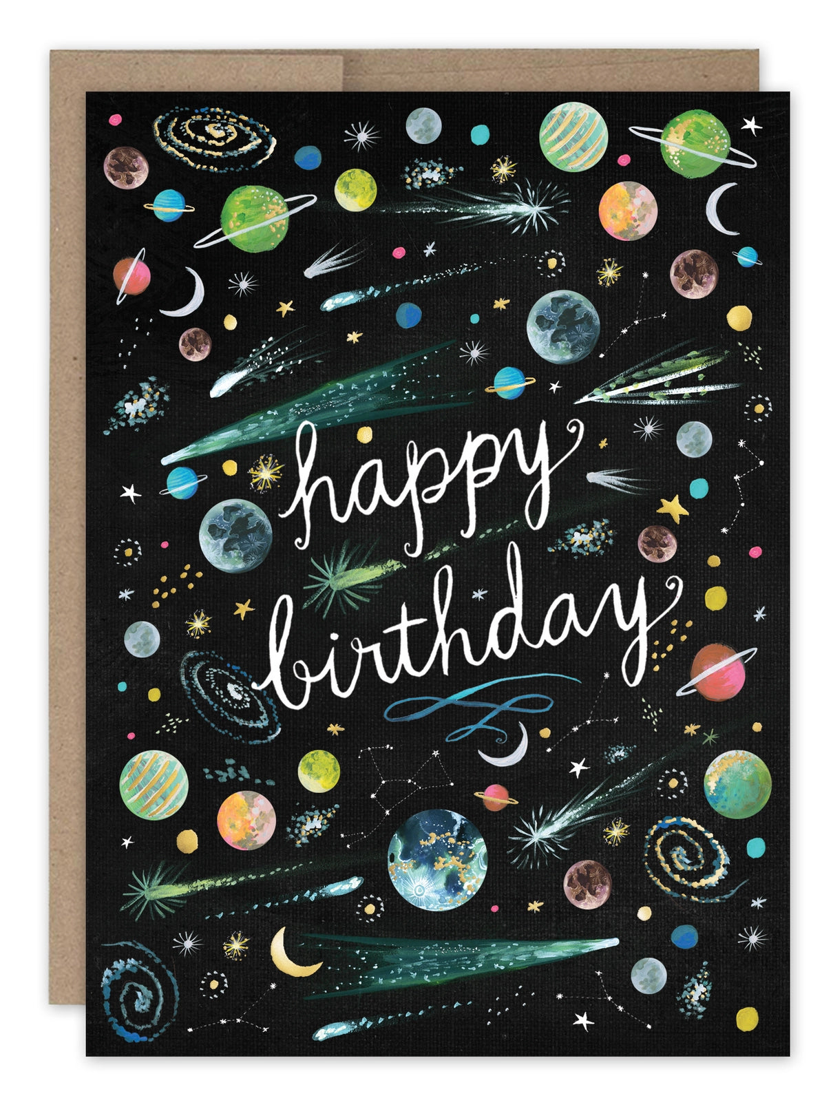 Outer Space Birthday Card