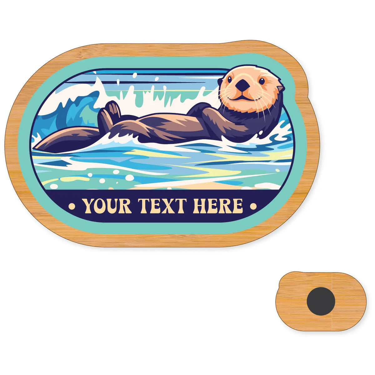Sea Otter Badge Magnet