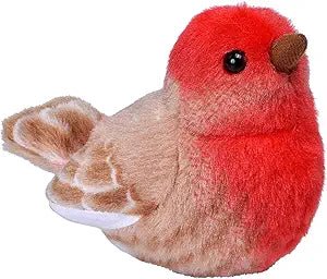 Audubon Ii House Finch Stuffed Animal W Sound 5.5"