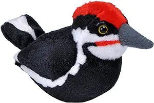 Audubon Bird American Pileated Woodpecker Stuffed Animal W Sound 5.5"