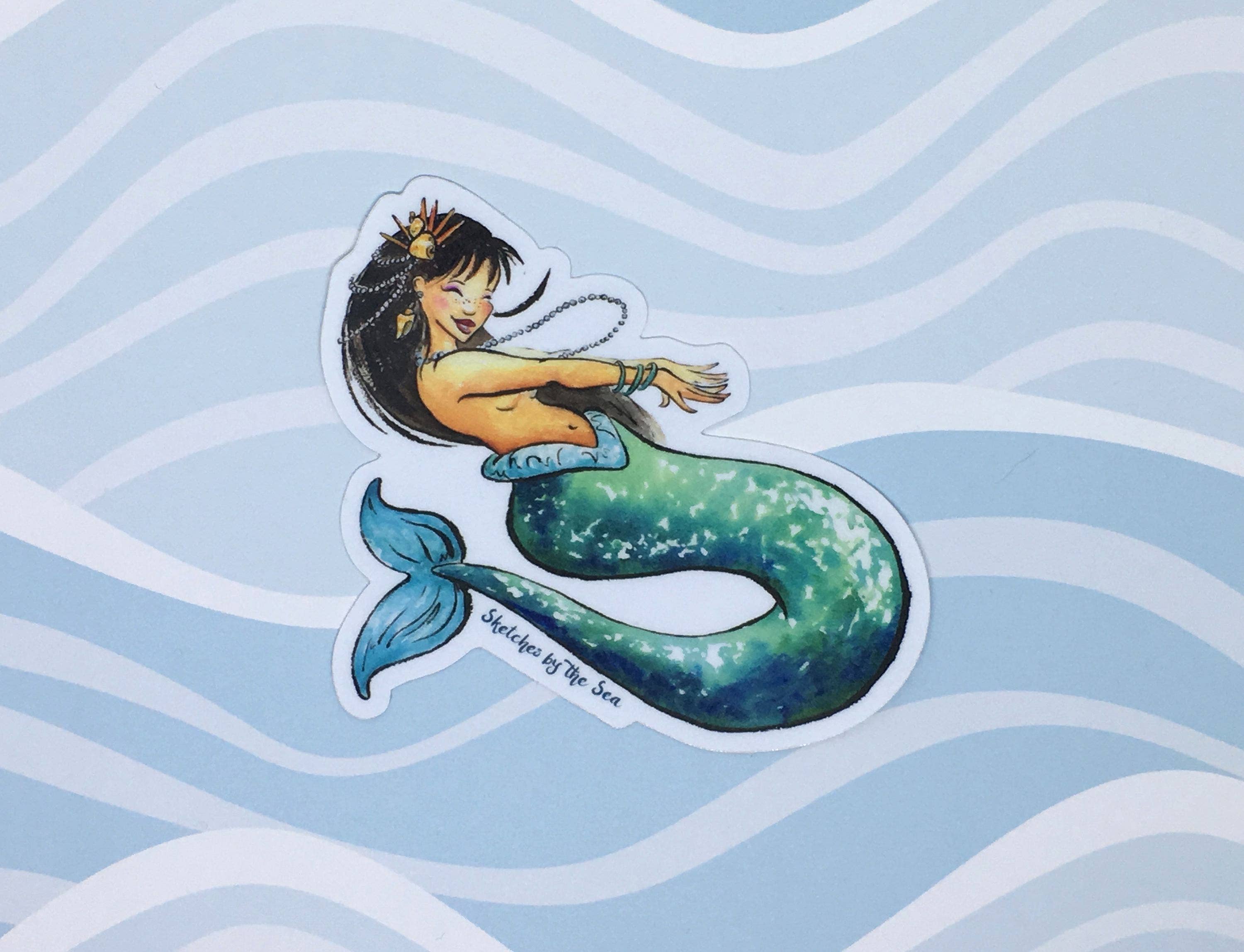 Jade Mermaid Sticker