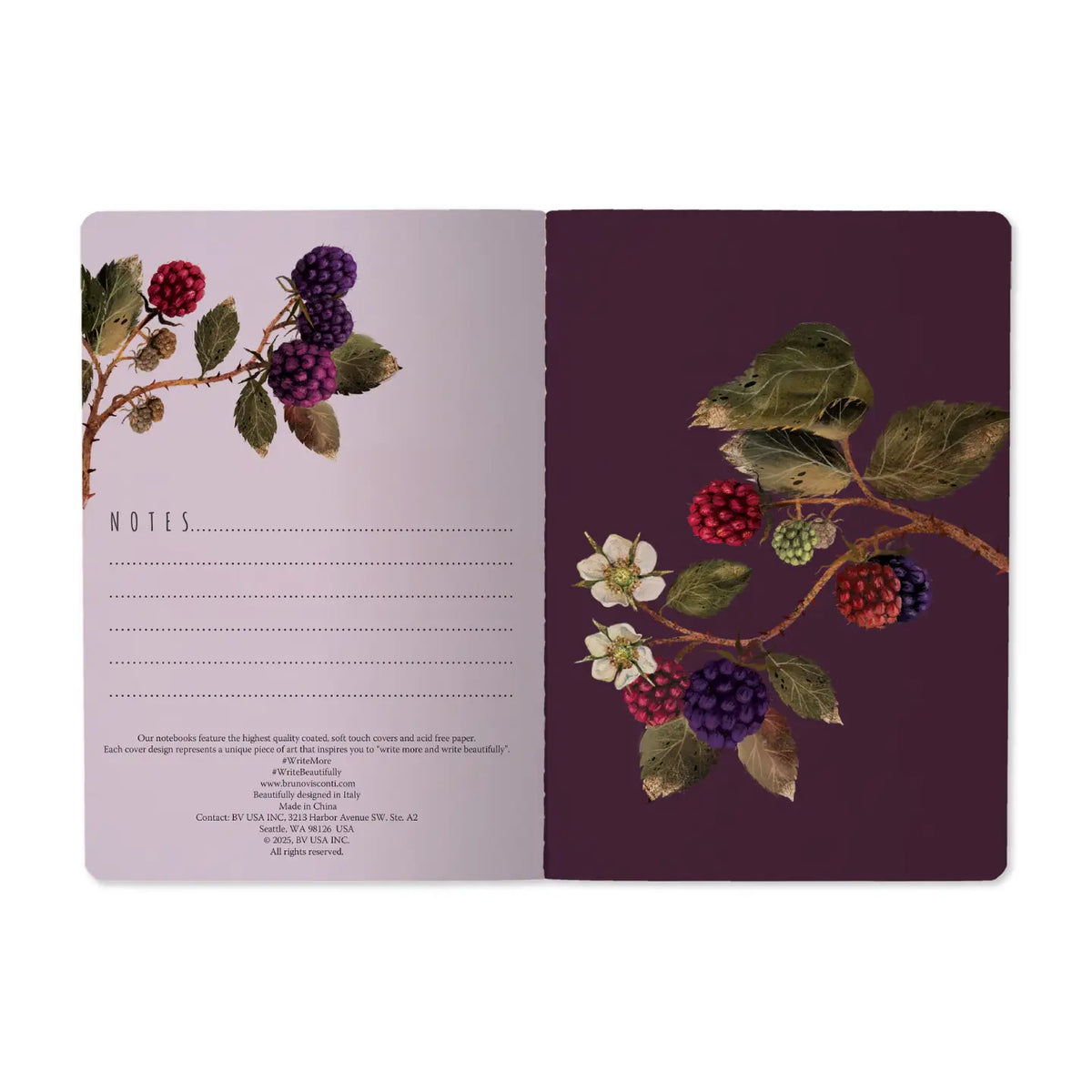 Wild Blackberries Notebook