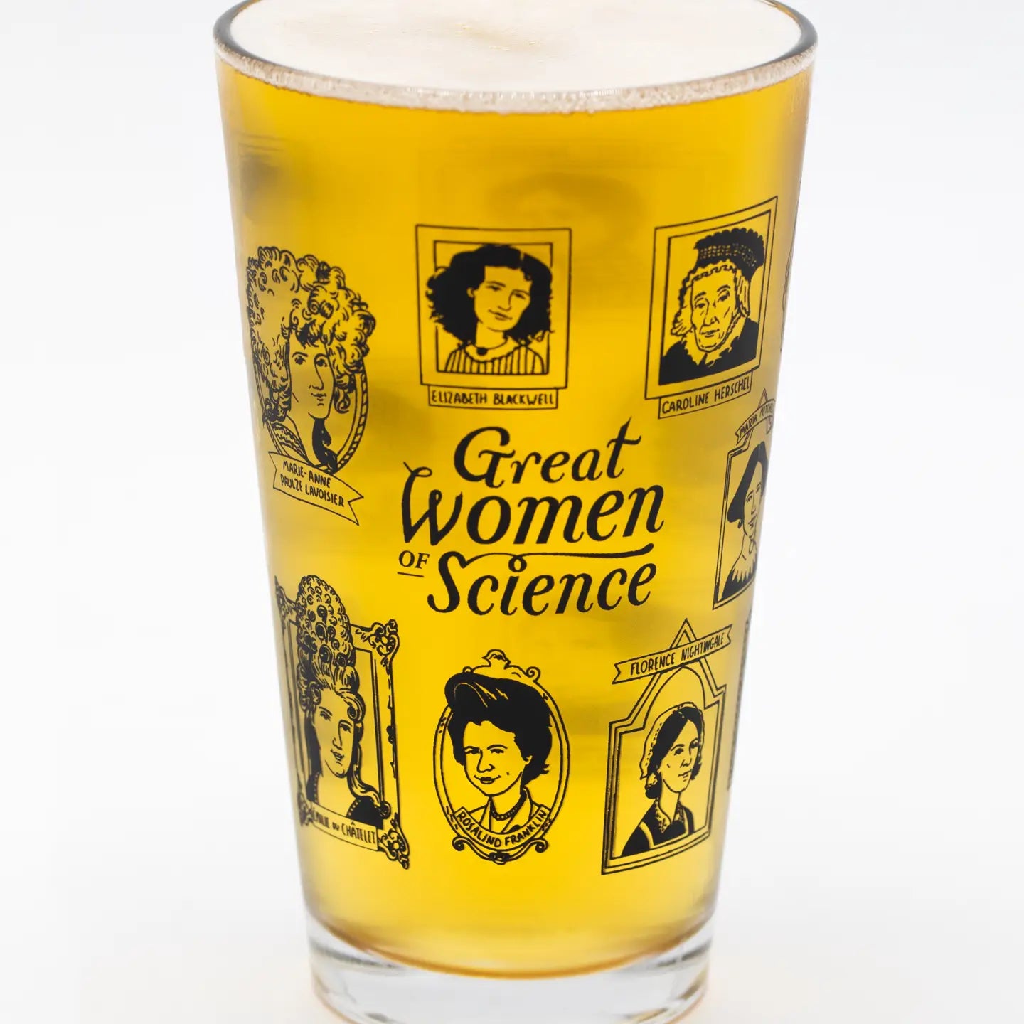 Great Women of Science Drinking Glass - 16oz