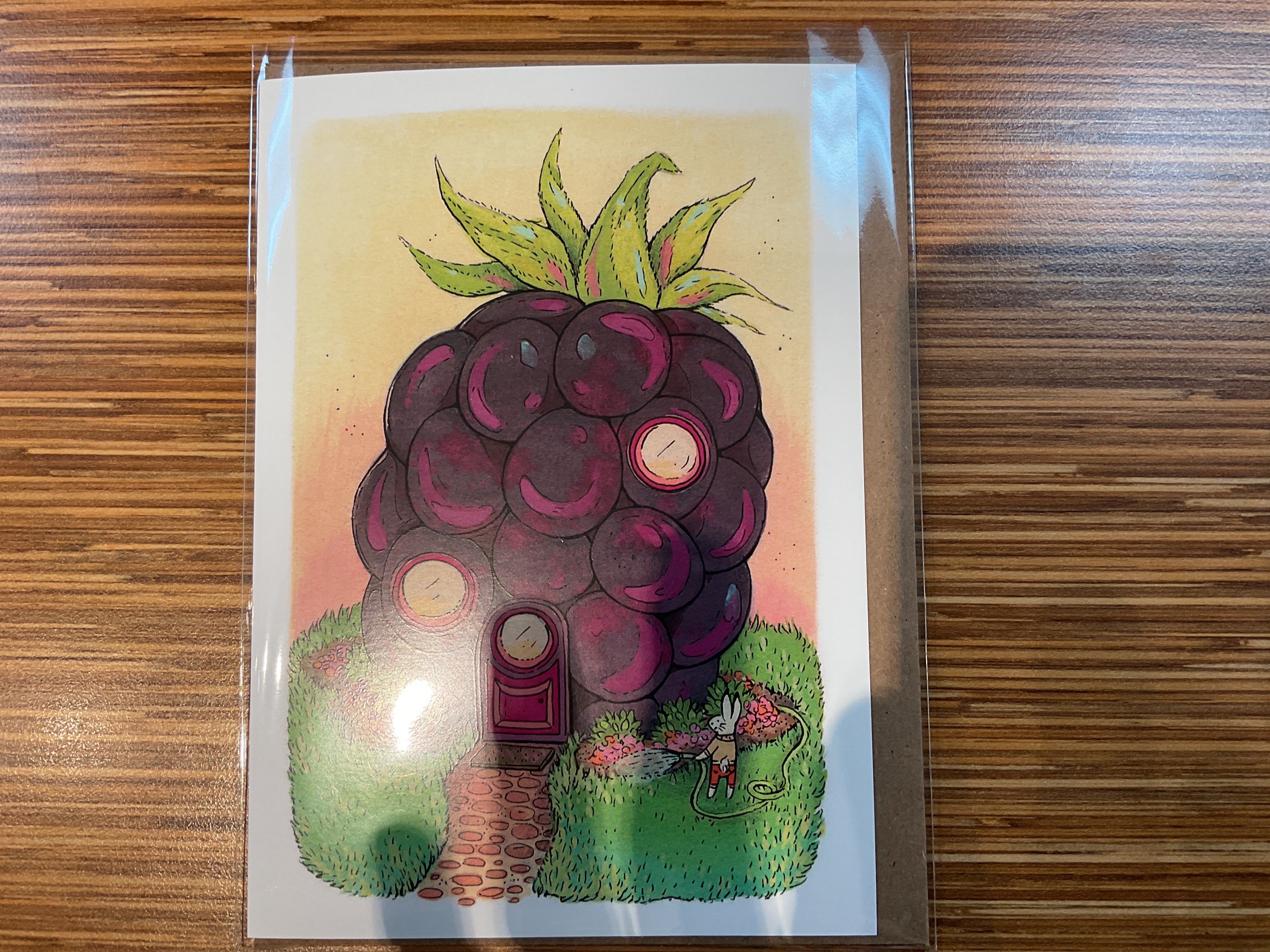 Grape house Greeting card