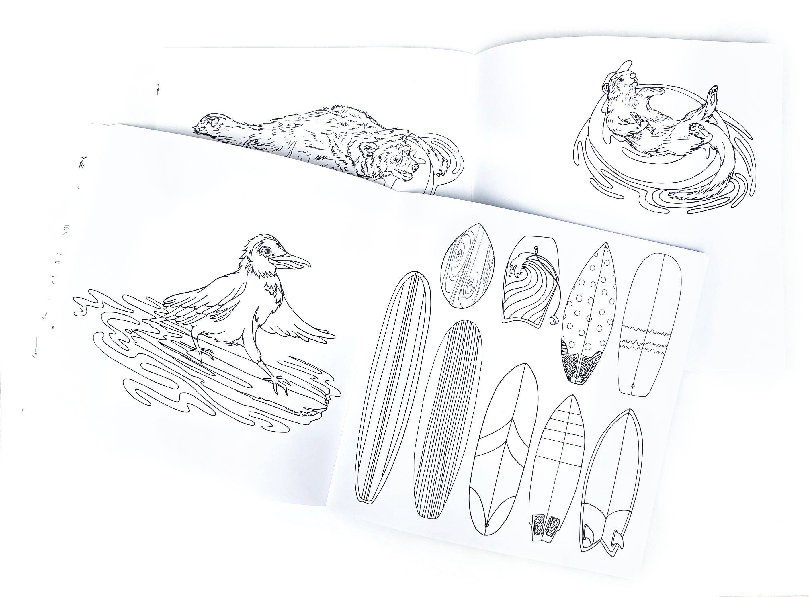 Wild Life Camp Colouring Book