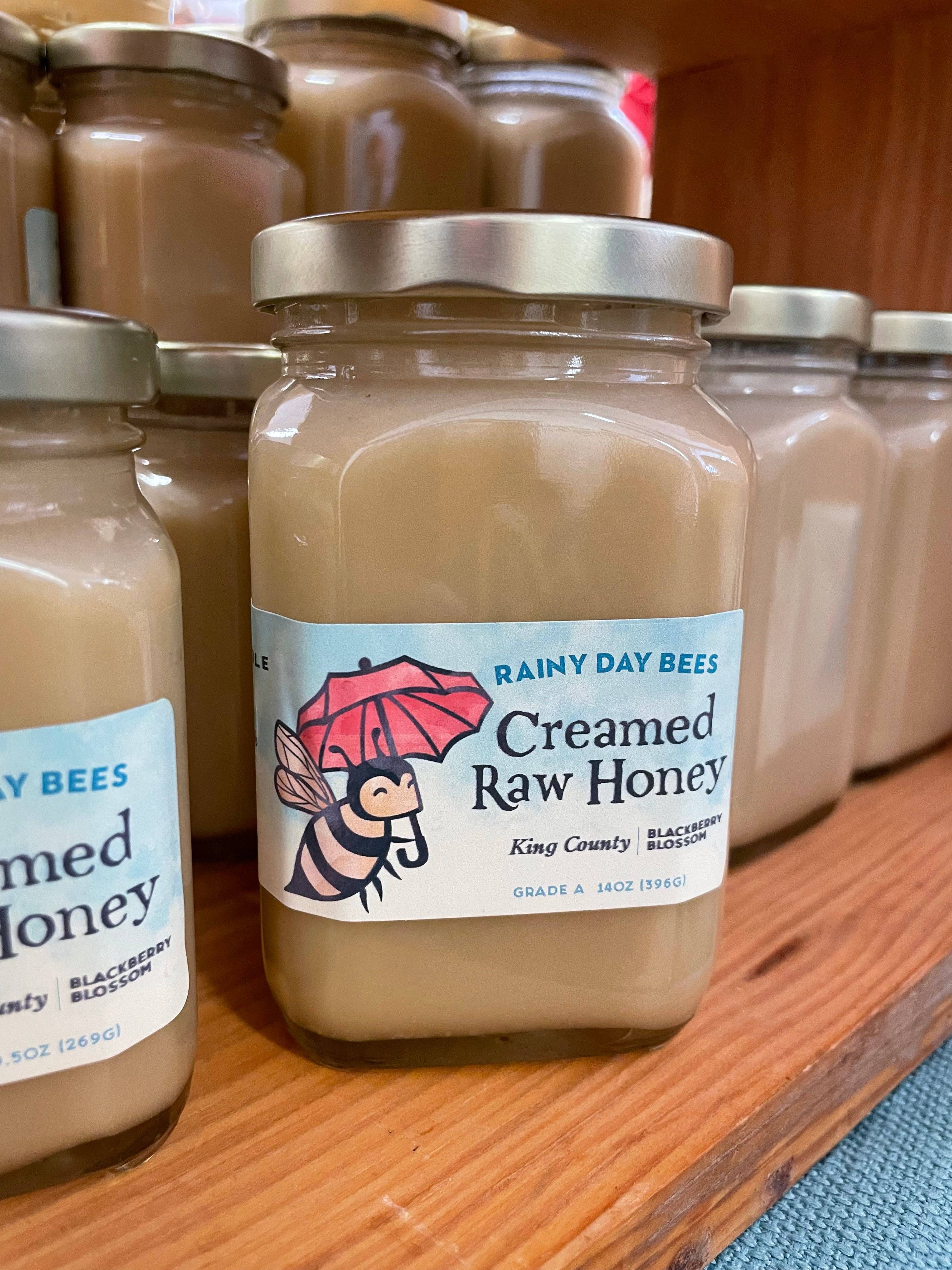 Pure Puget Sound Creamed Honey: 14 oz Jar / Skagit County Blackberry Blossom