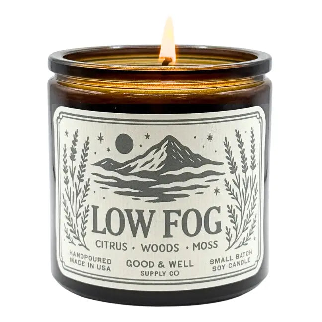 Low Fog 9oz Soy Candle / Folk & Flame Spring