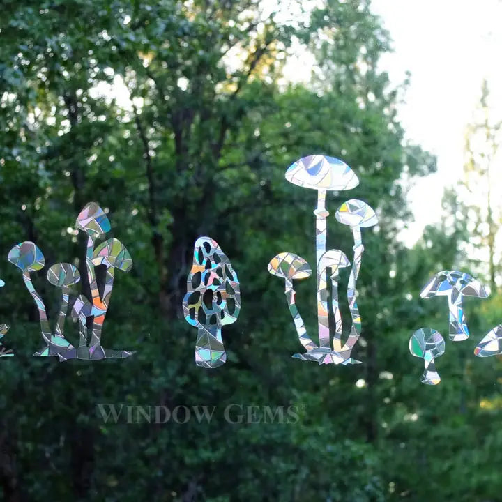 Mushrooms Window Gems