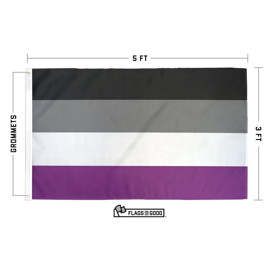 Asexual (Ace) Pride Flag | 3ft x 5ft