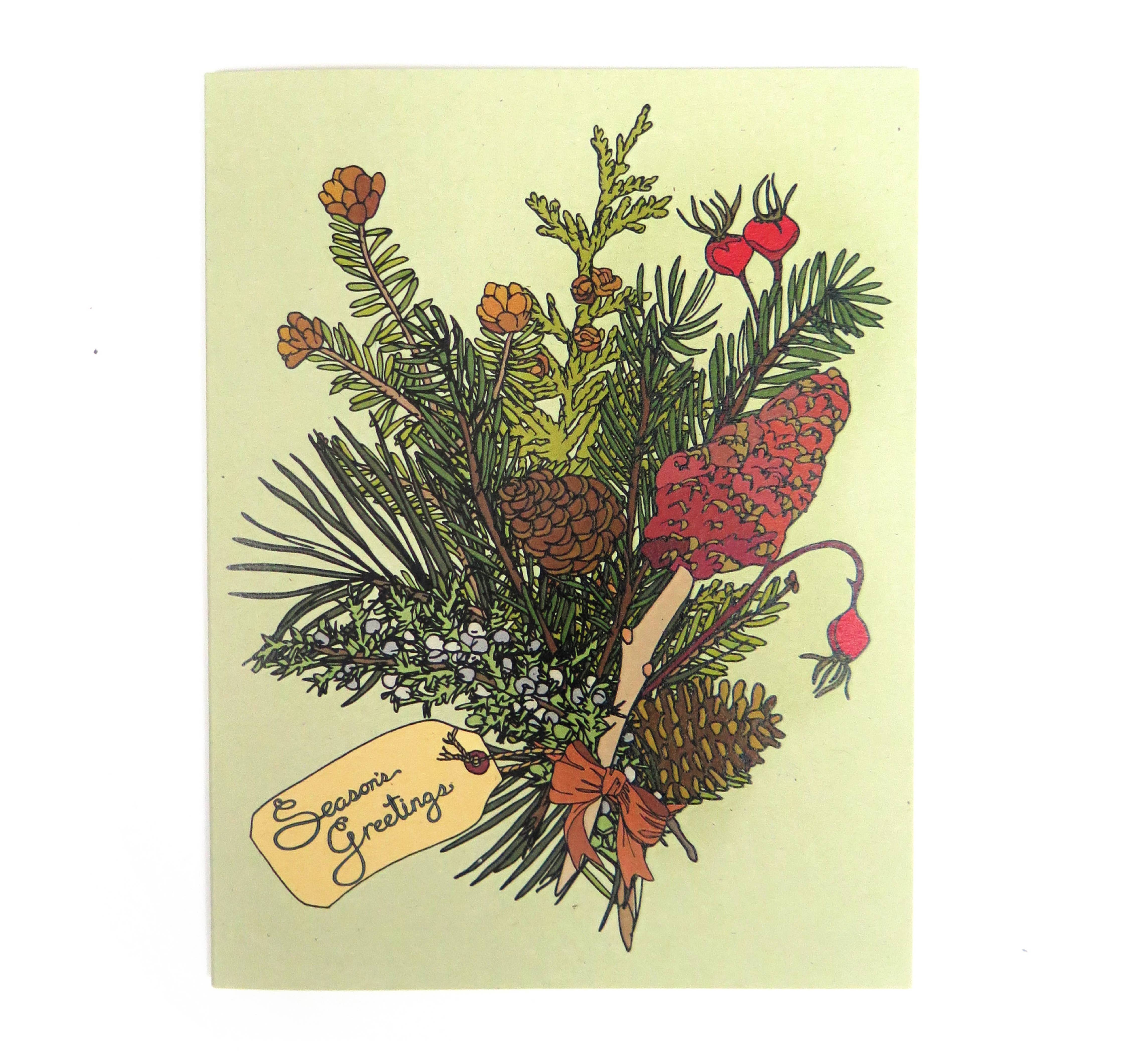 Winter Evergreen Card