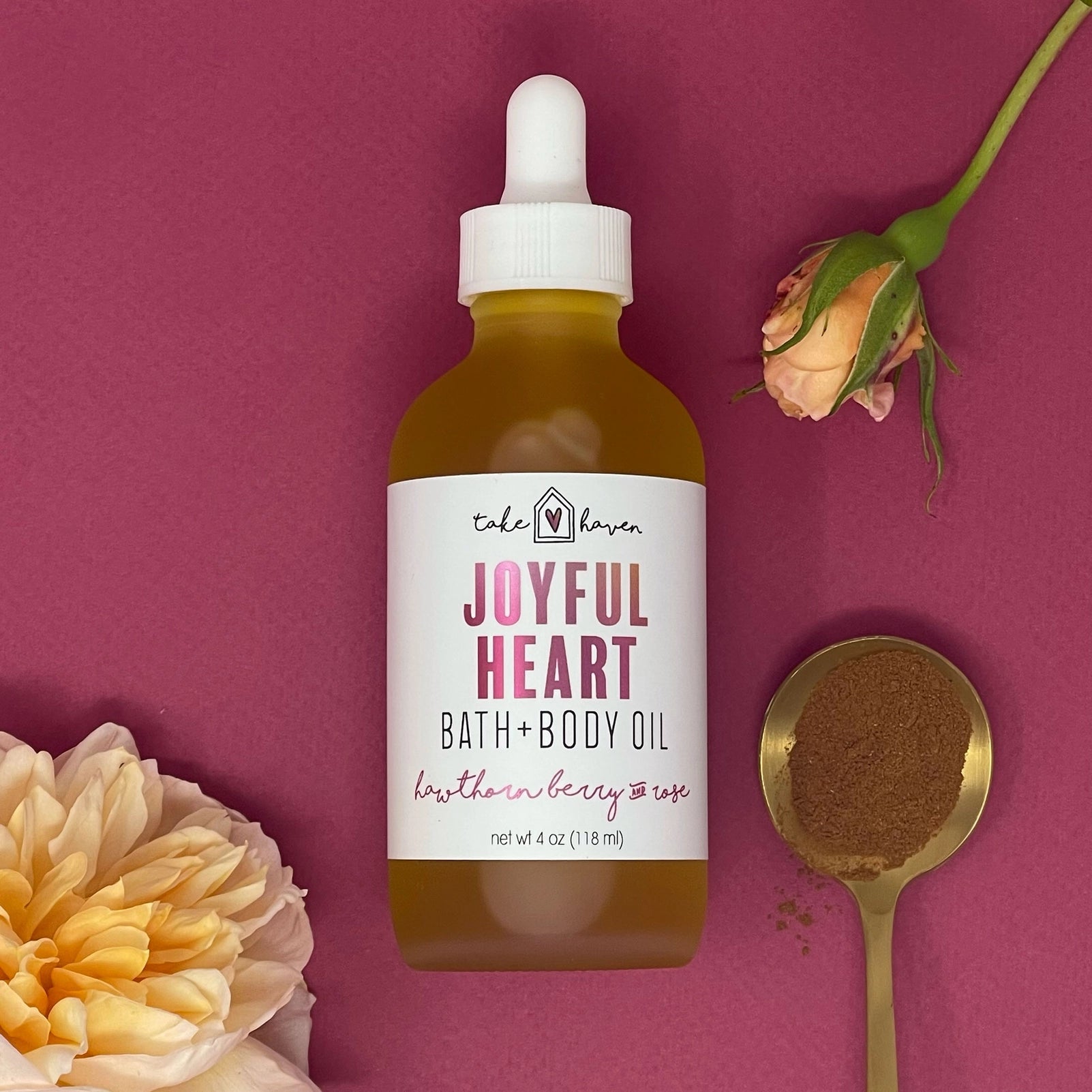 7oz Joyful Heart Bath + Body Oil