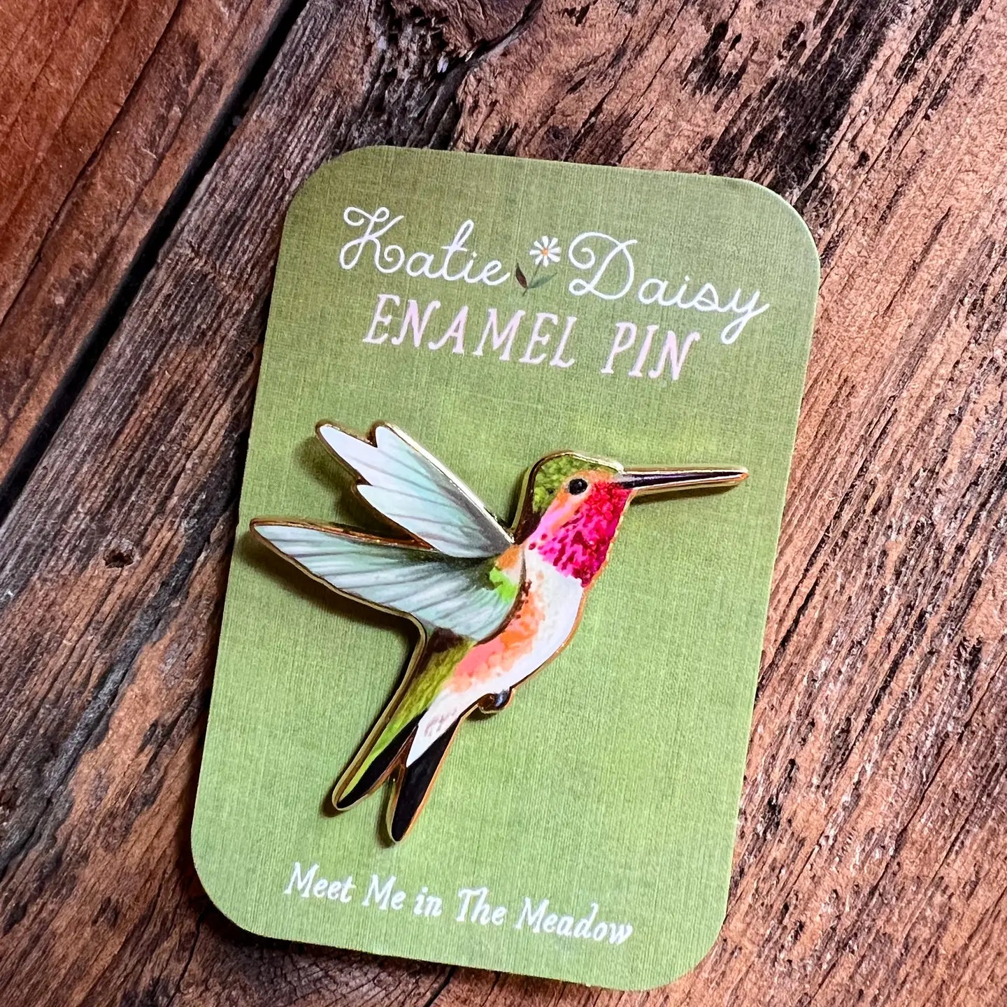 Hummingbird Enamel Pin
